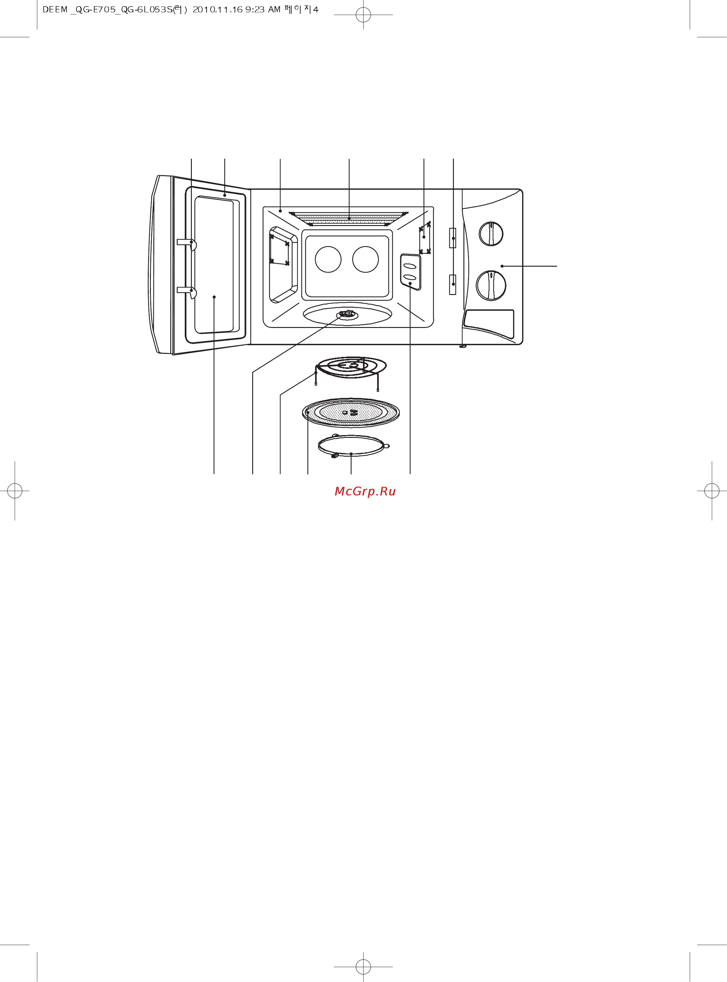 Daewoo Electronics KQG-E705 [5/27] Внешний вид и особенности печи
