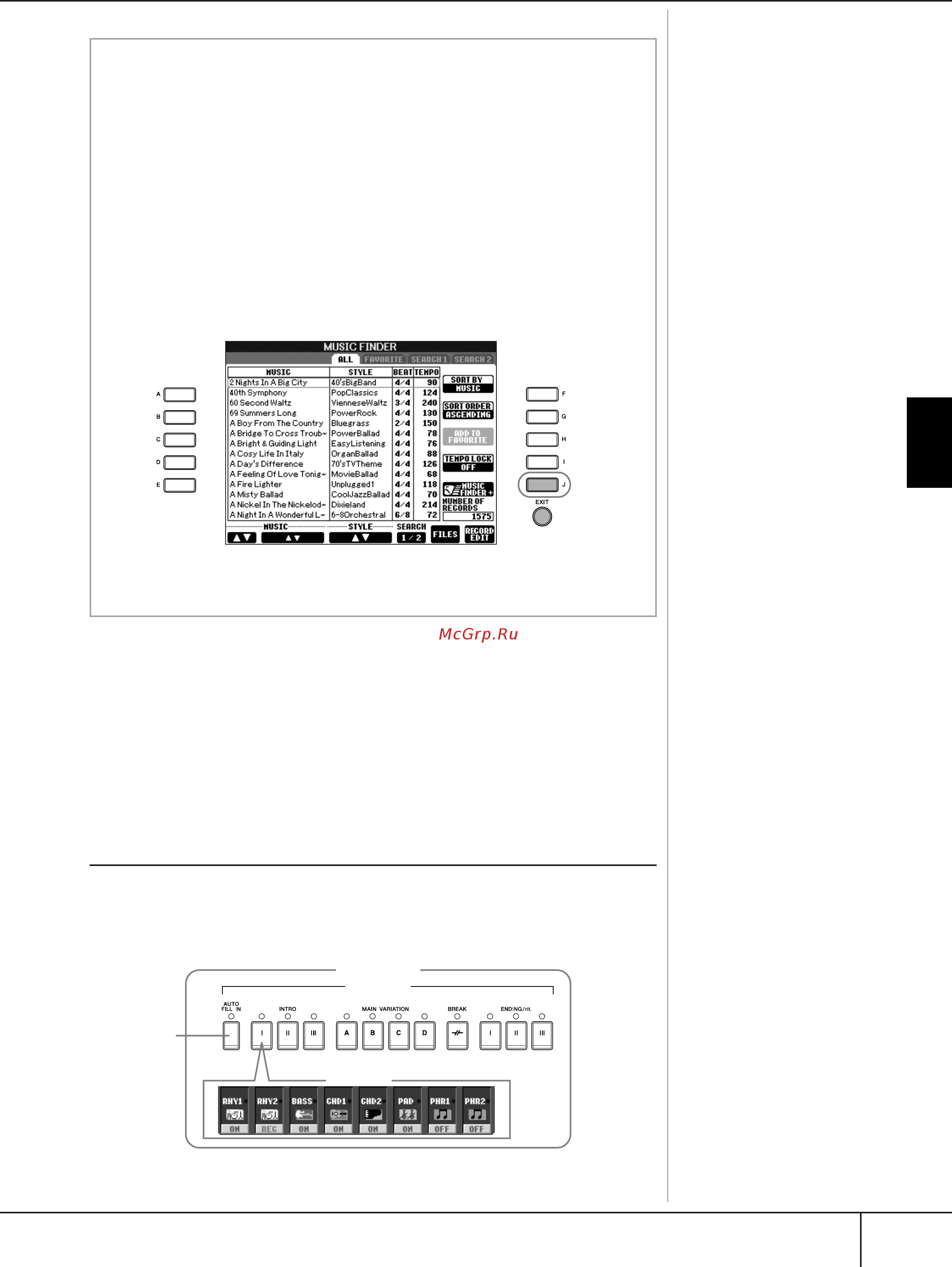 Yamaha CVP-405+BC100DR [113/226] Функция style creator создание стилей