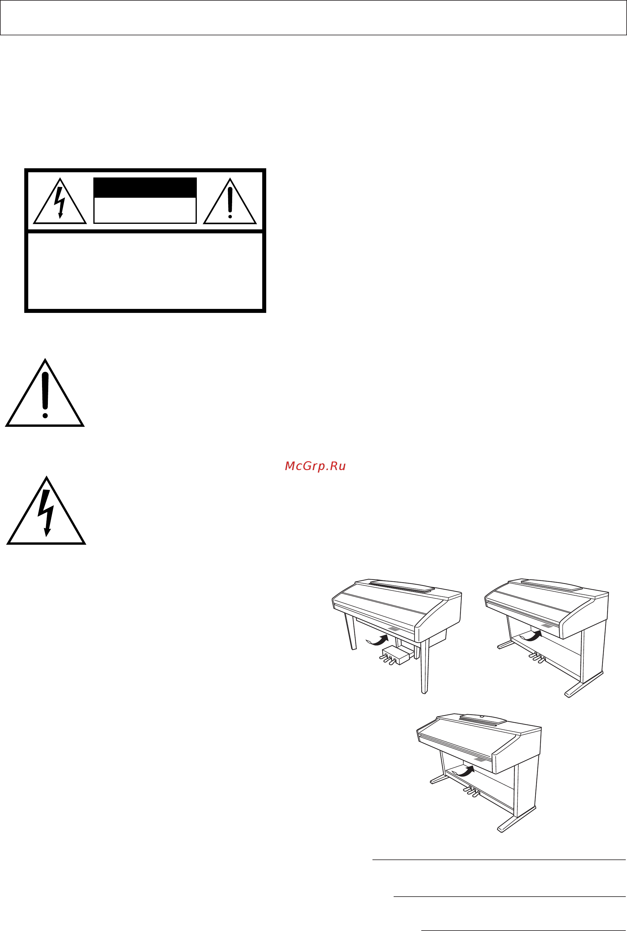 Yamaha CVP-401PE+BC100PE [2/226] Caution