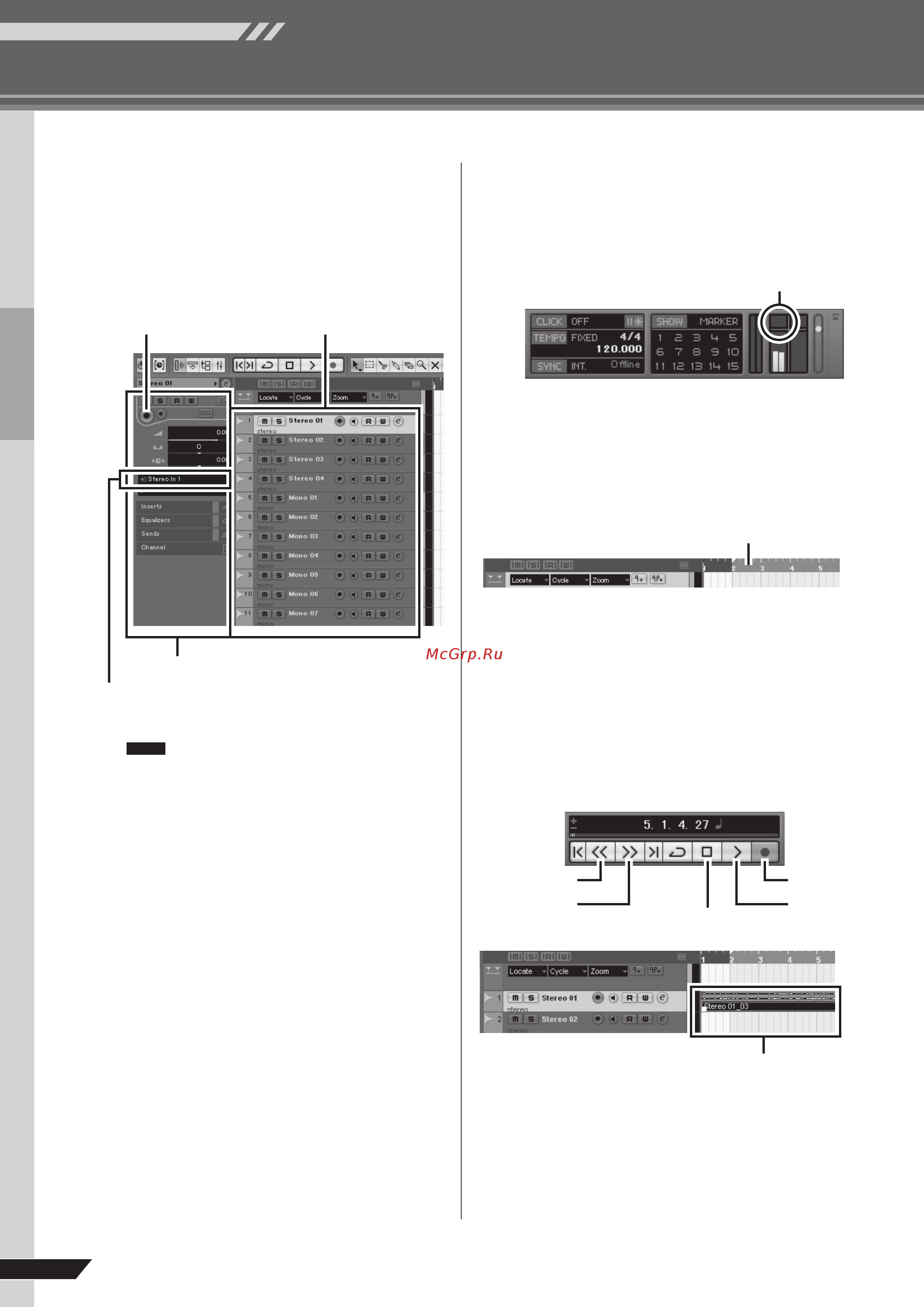 Yamaha MG-166C USB [12/35] Запись и воспроизведение