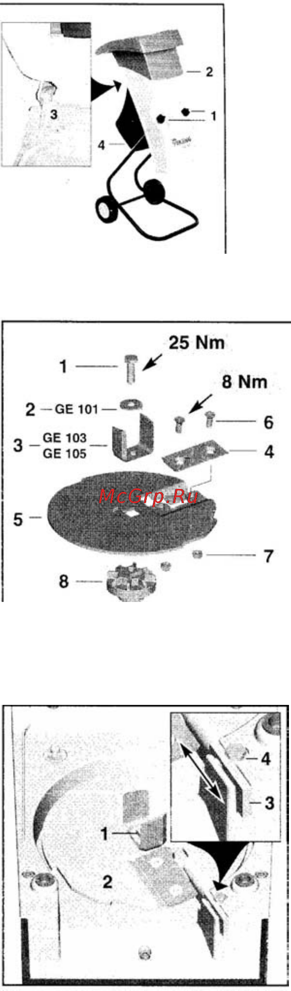 Viking GE 103 60070111169 [8/11] Монтаж демонтаж ножа