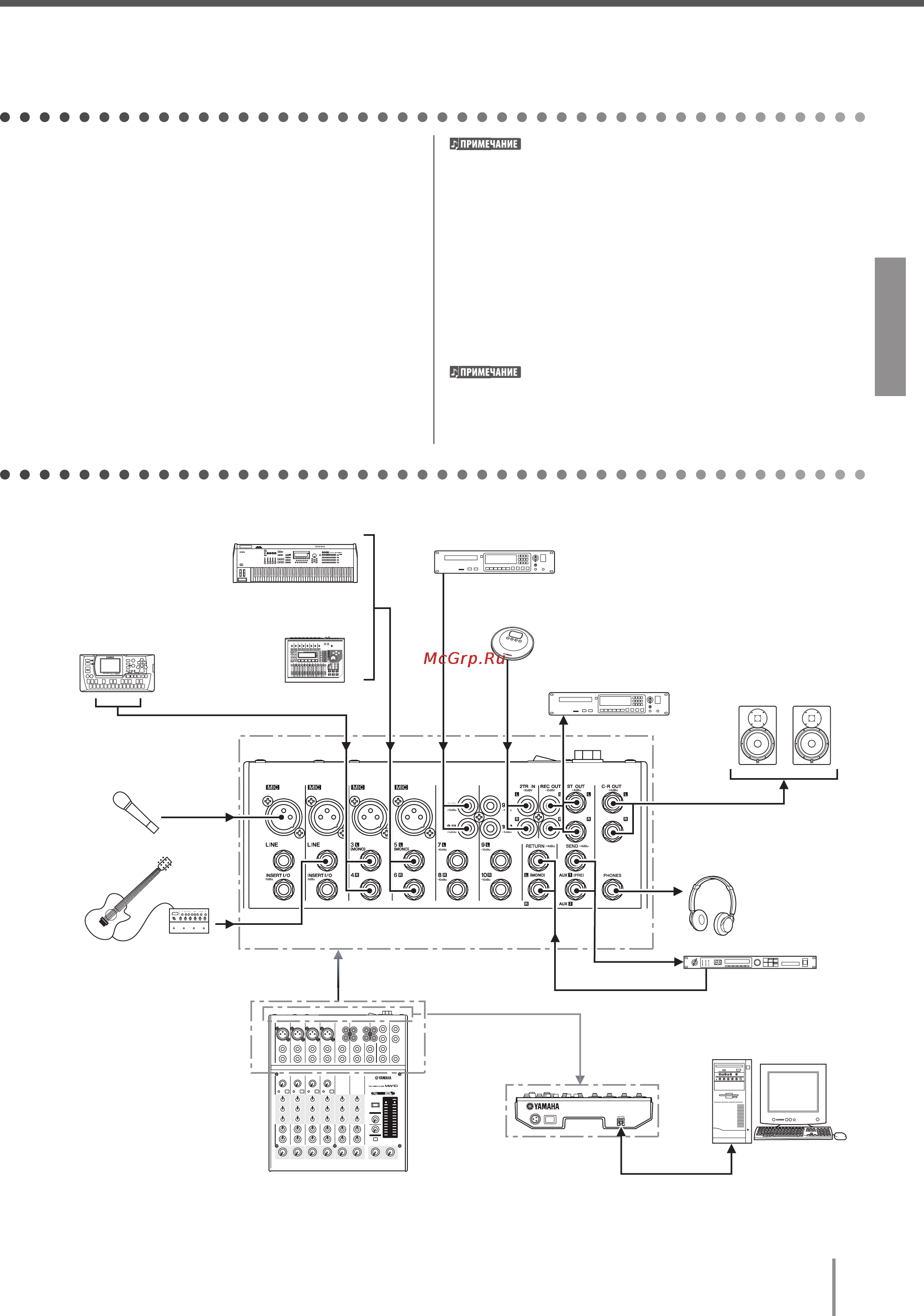 Yamaha MW10 [19/28] Настройка
