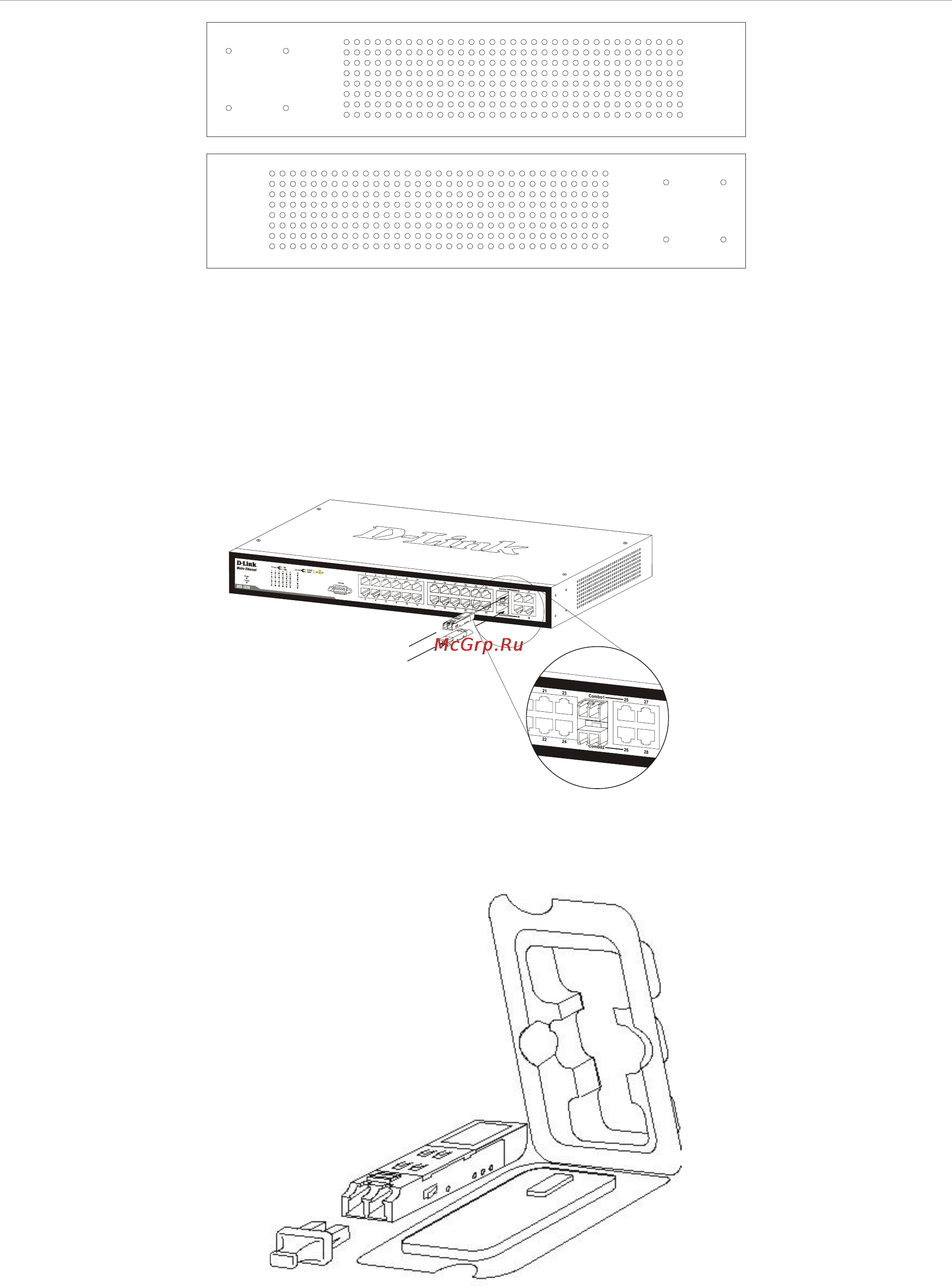 D-Link DES-1228/ME [18/267] Gigabit combo ports