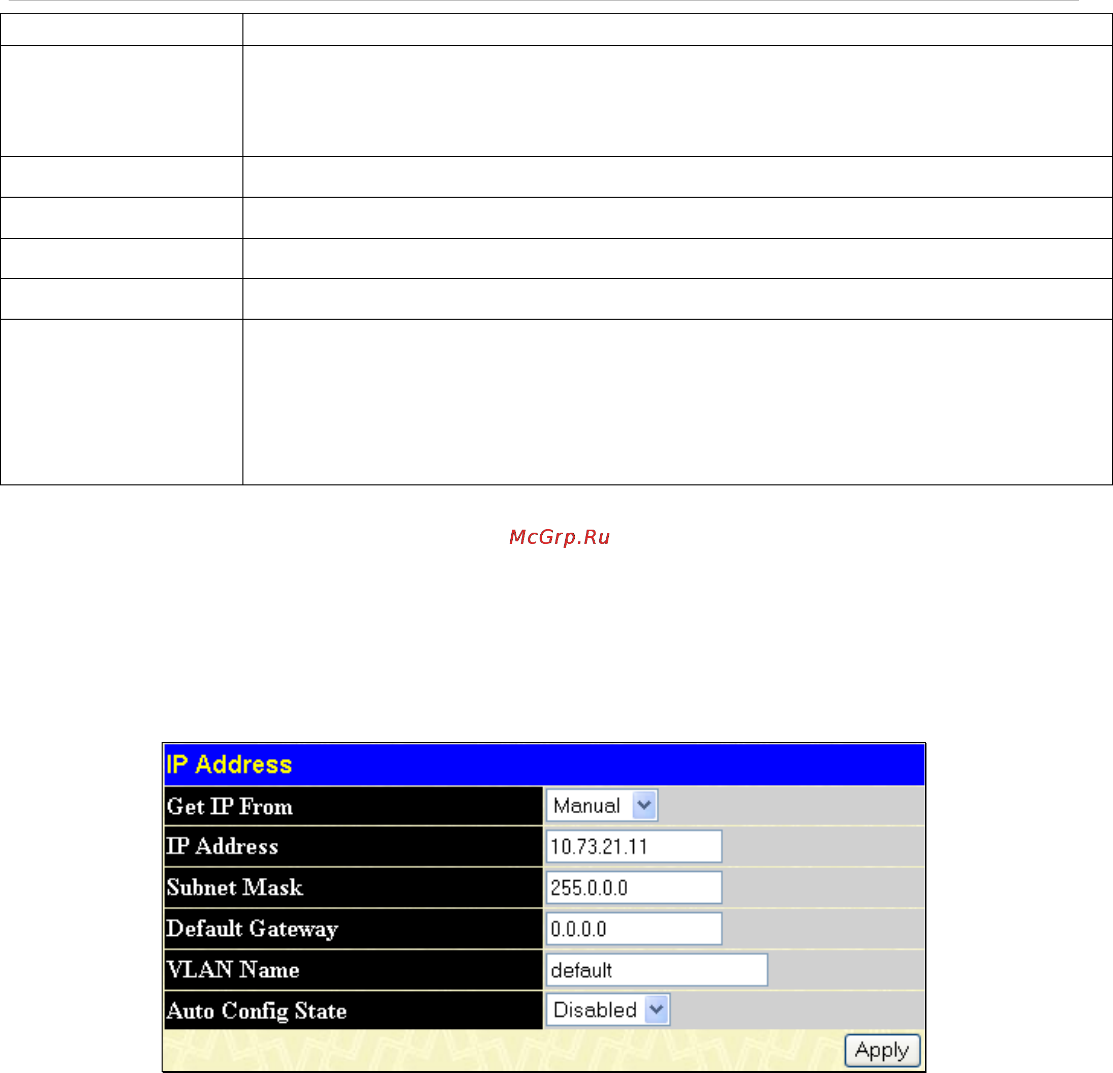 D-Link DES-1228/ME [38/267] Ip address