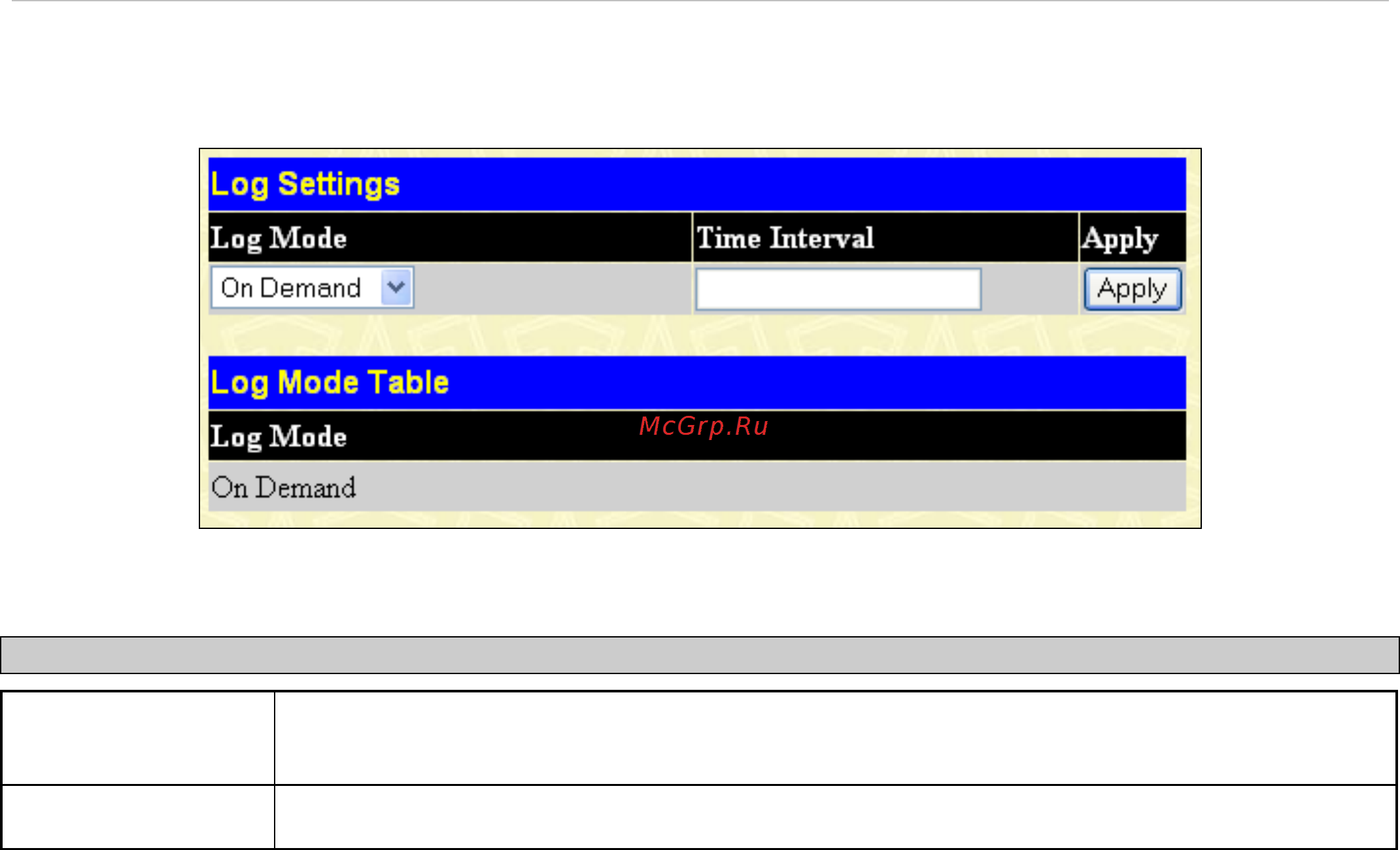 D-Link DES-1228/ME [57/267] Log settings