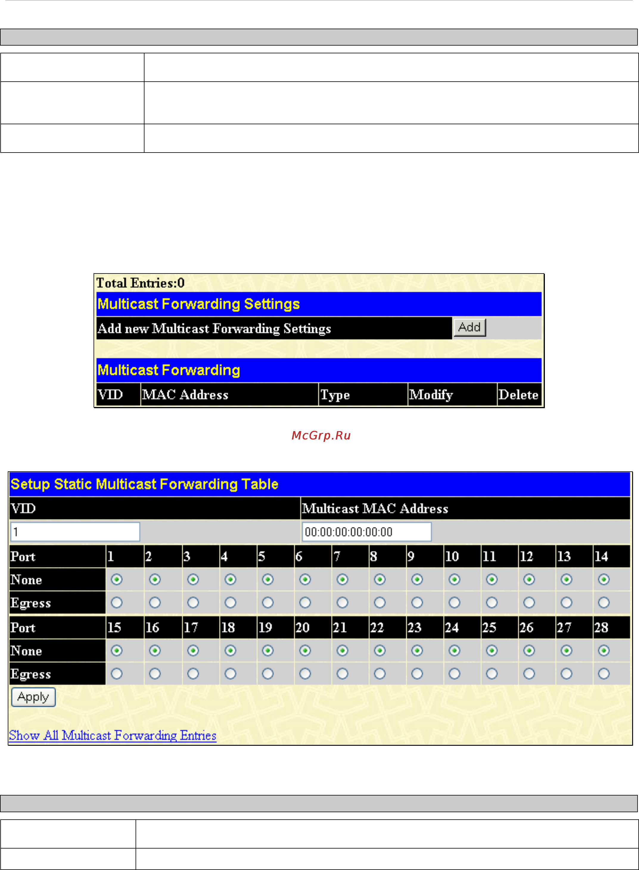 D-Link DES-1228/ME [75/267] Multicast forwarding