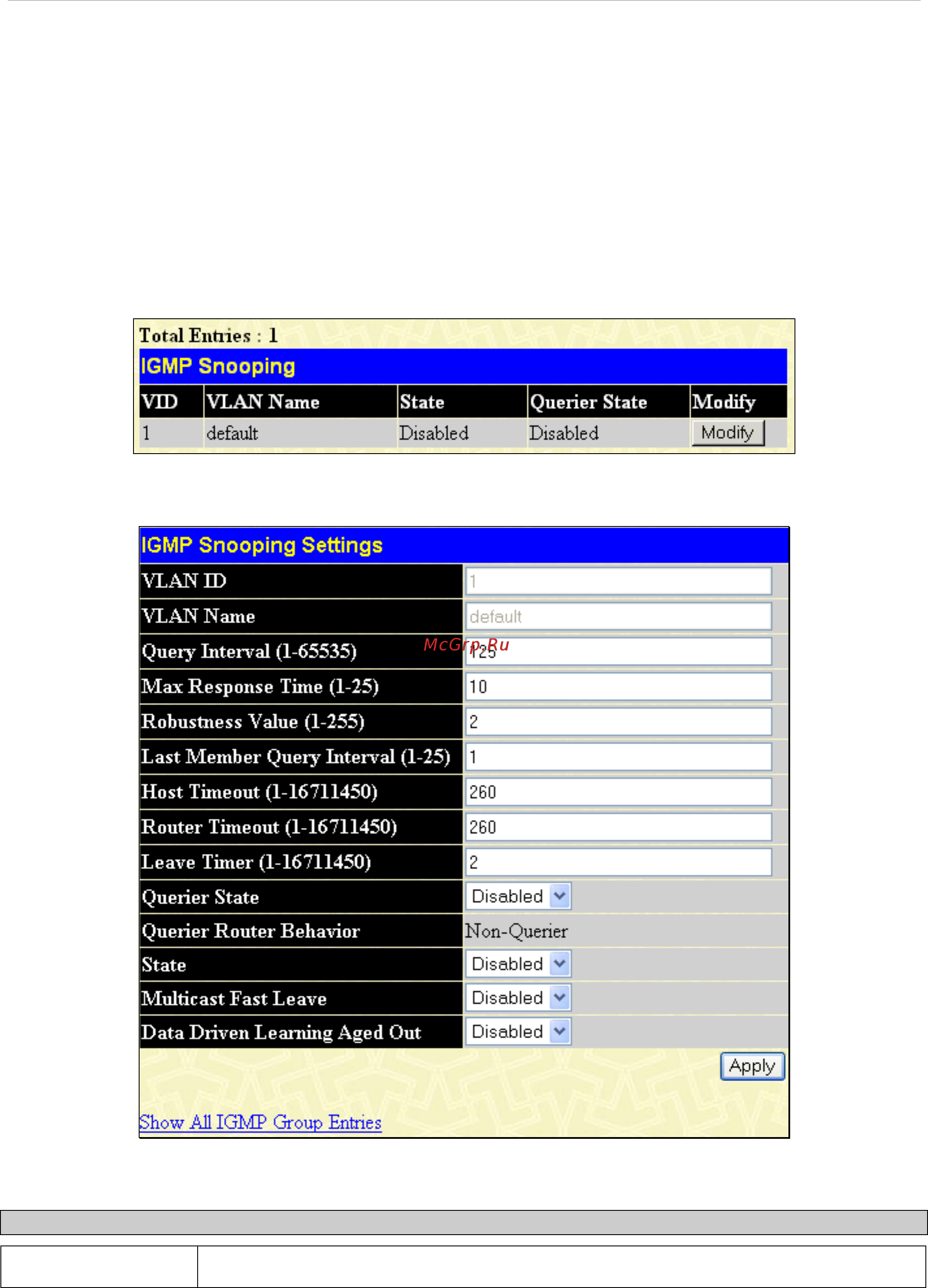 D-Link DES-1228/ME [94/267] Igmp snooping