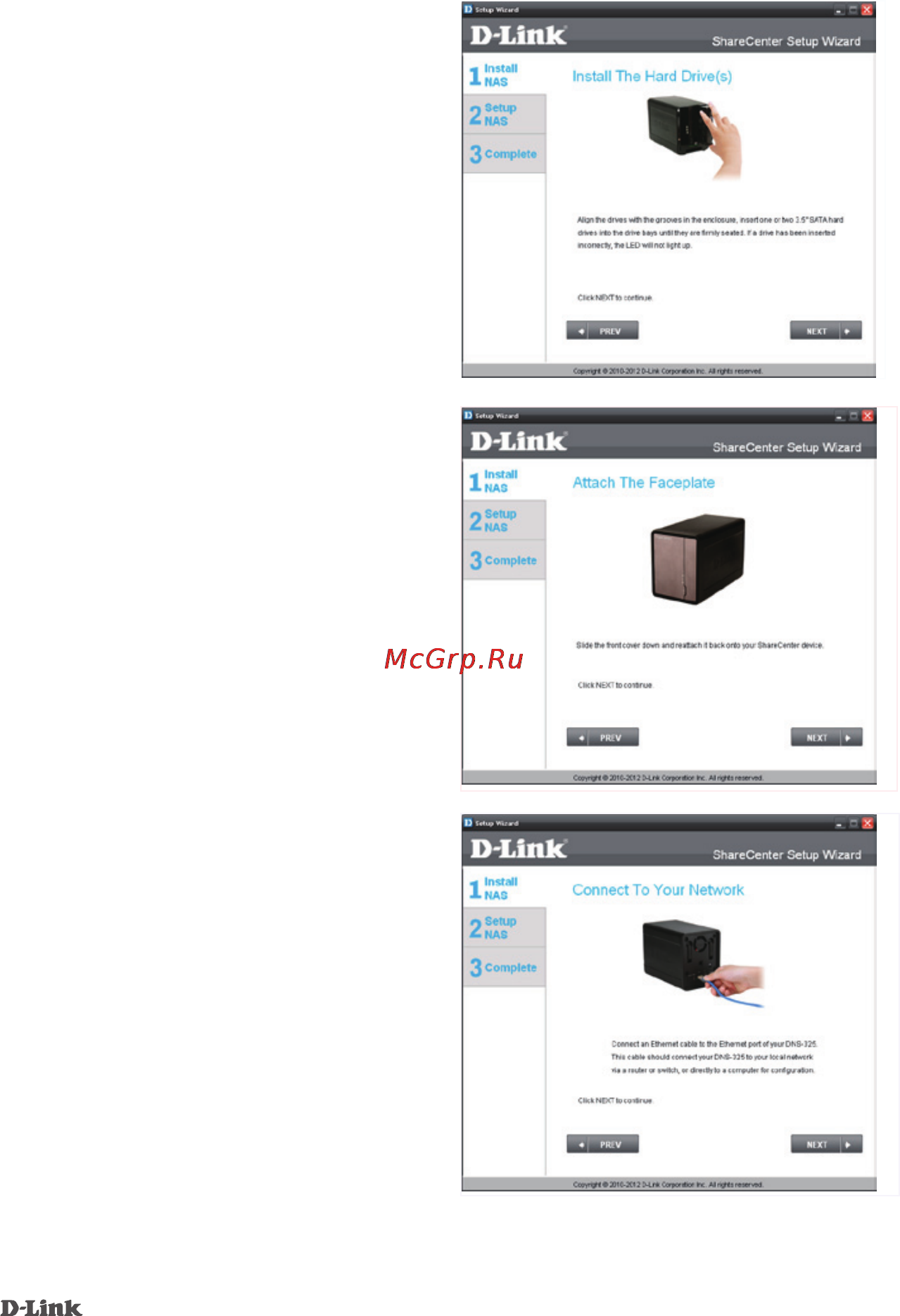 D-Link DNS-325 Инструкция по эксплуатации онлайн [9/19] 12520