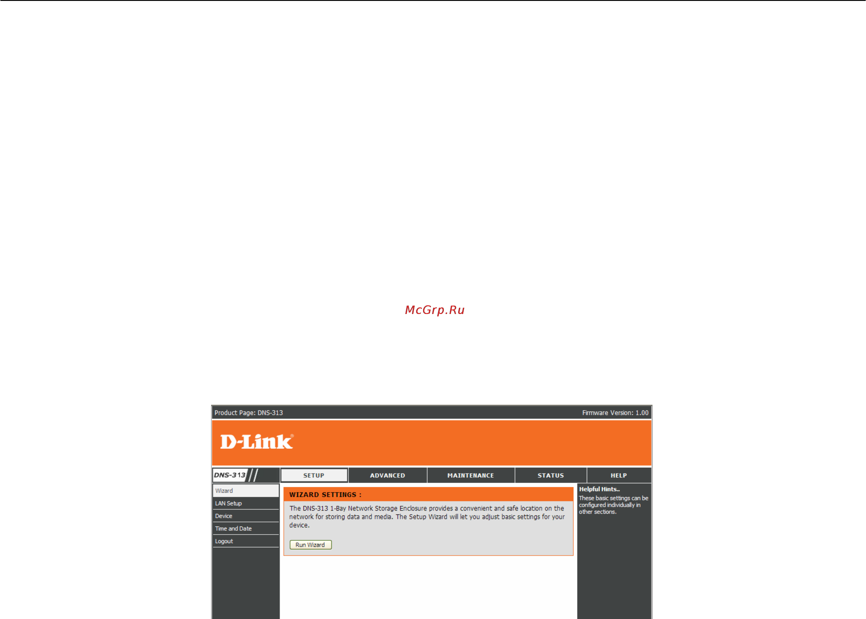 D-Link DNS-313 [12/67] Logging in the web gui