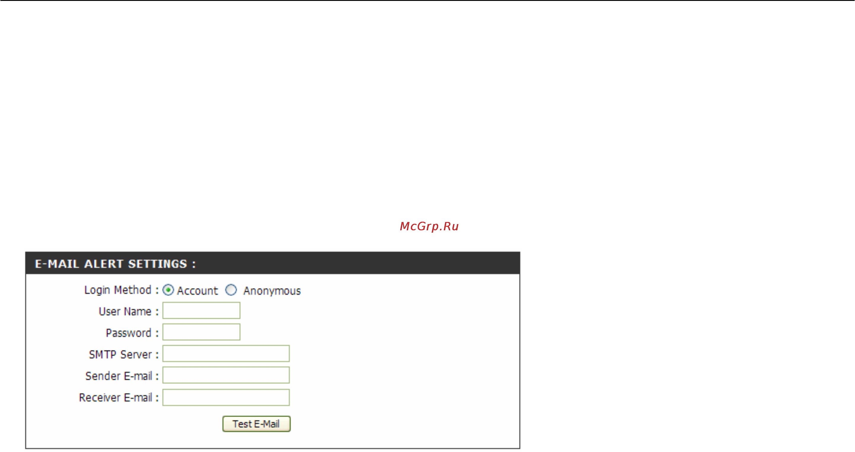 D-Link DNS-313 [45/67] E mail alert settings