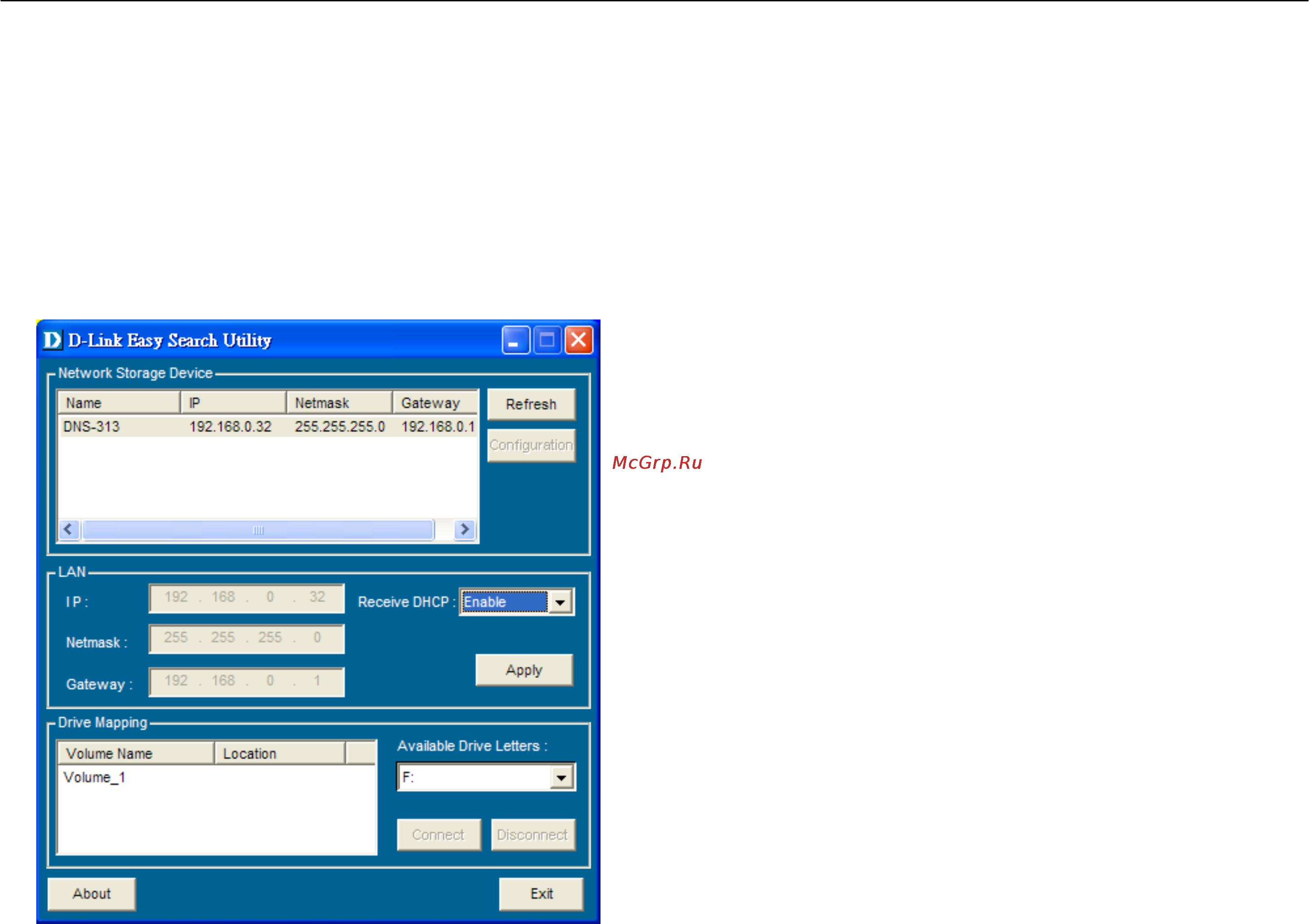 D-Link DNS-313 [54/67] Easy search utility