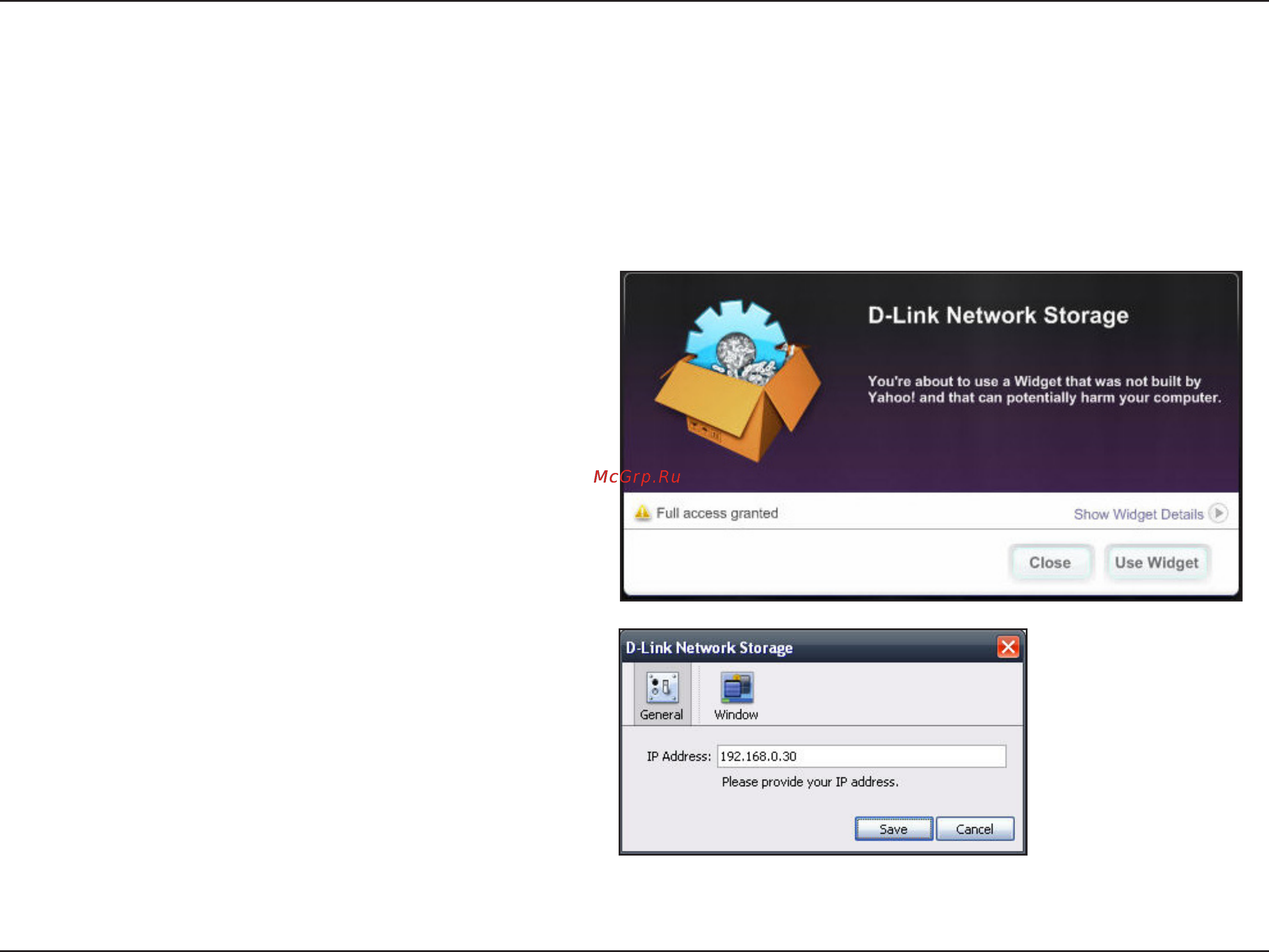D-Link DNS-320 [115/117] Yahoo widget installation