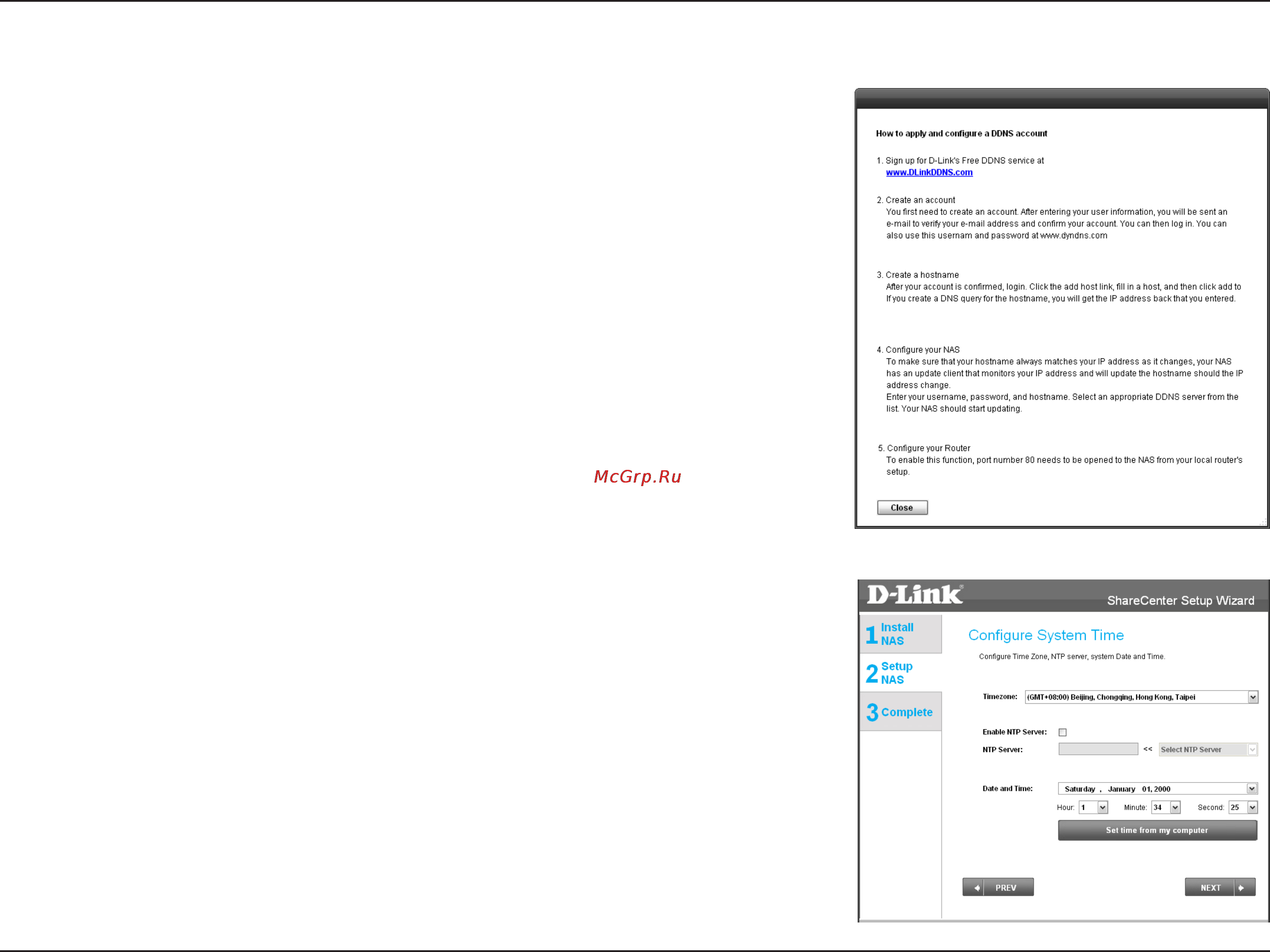 D-Link DNS-320 [17/117] Ddns account and system time