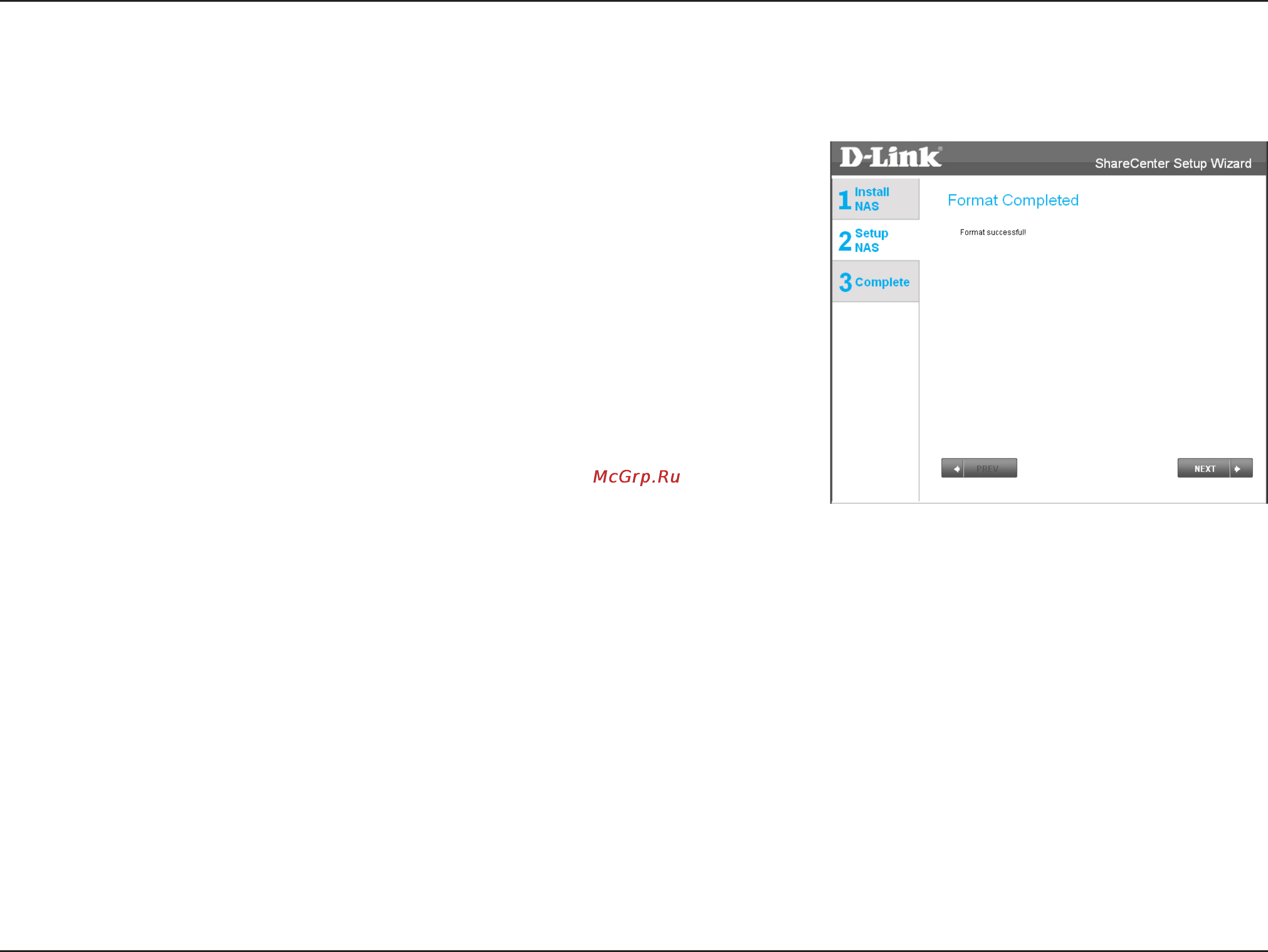 D-Link DNS-320 [21/117] Format complete