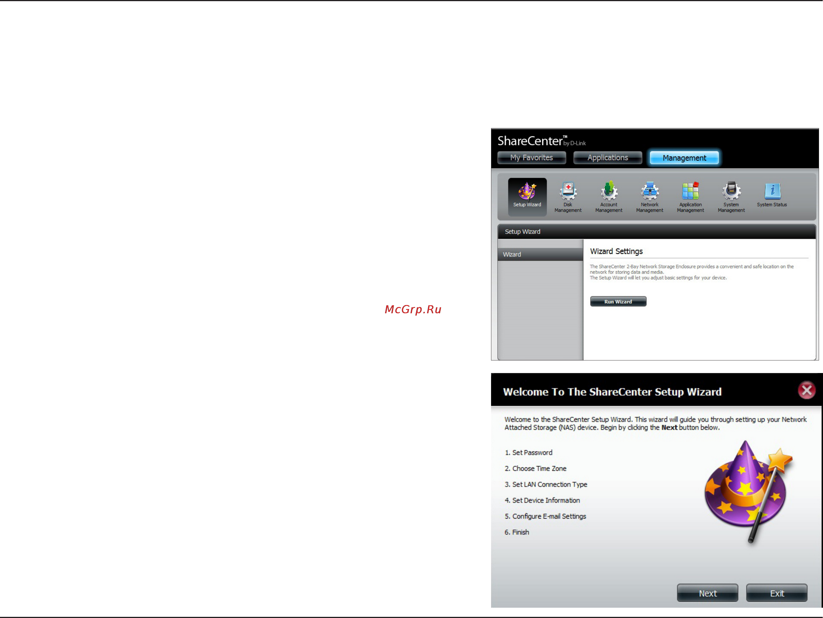 D-Link DNS-320 [28/117] Setup wizard web ui
