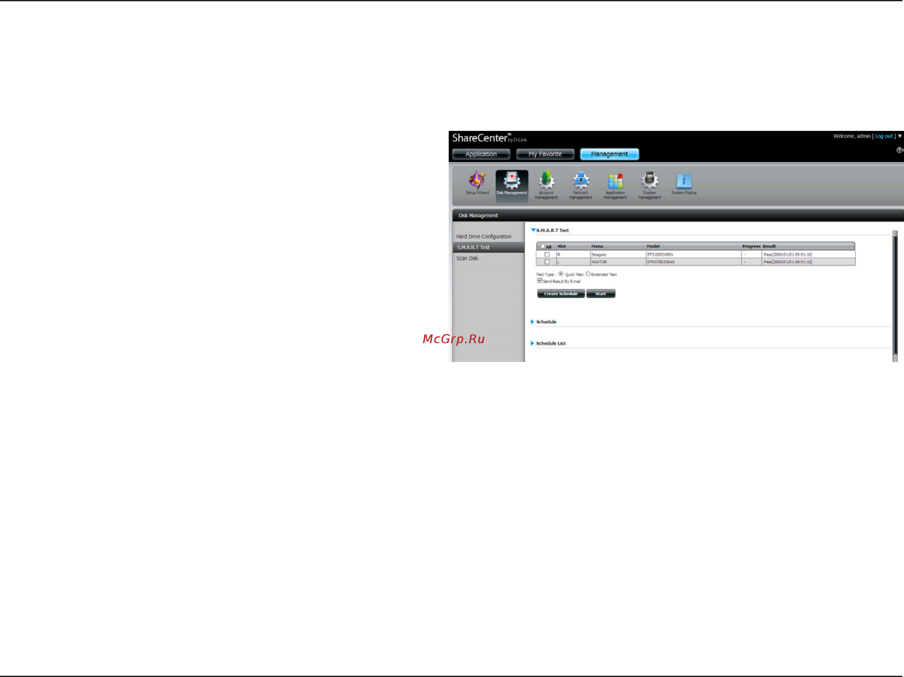 D-Link DNS-320 [37/117] S m a r t test