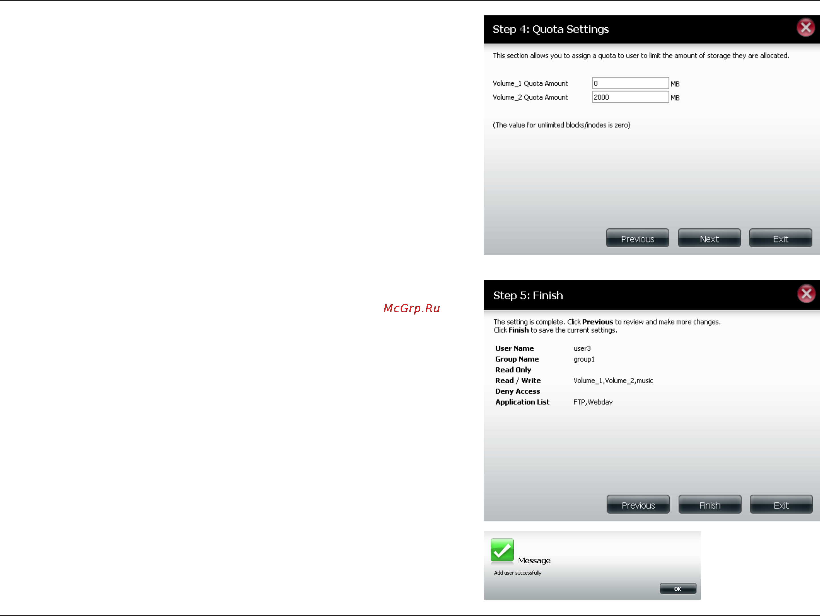 D-Link DNS-320 Инструкция по эксплуатации онлайн [44/117] 12548
