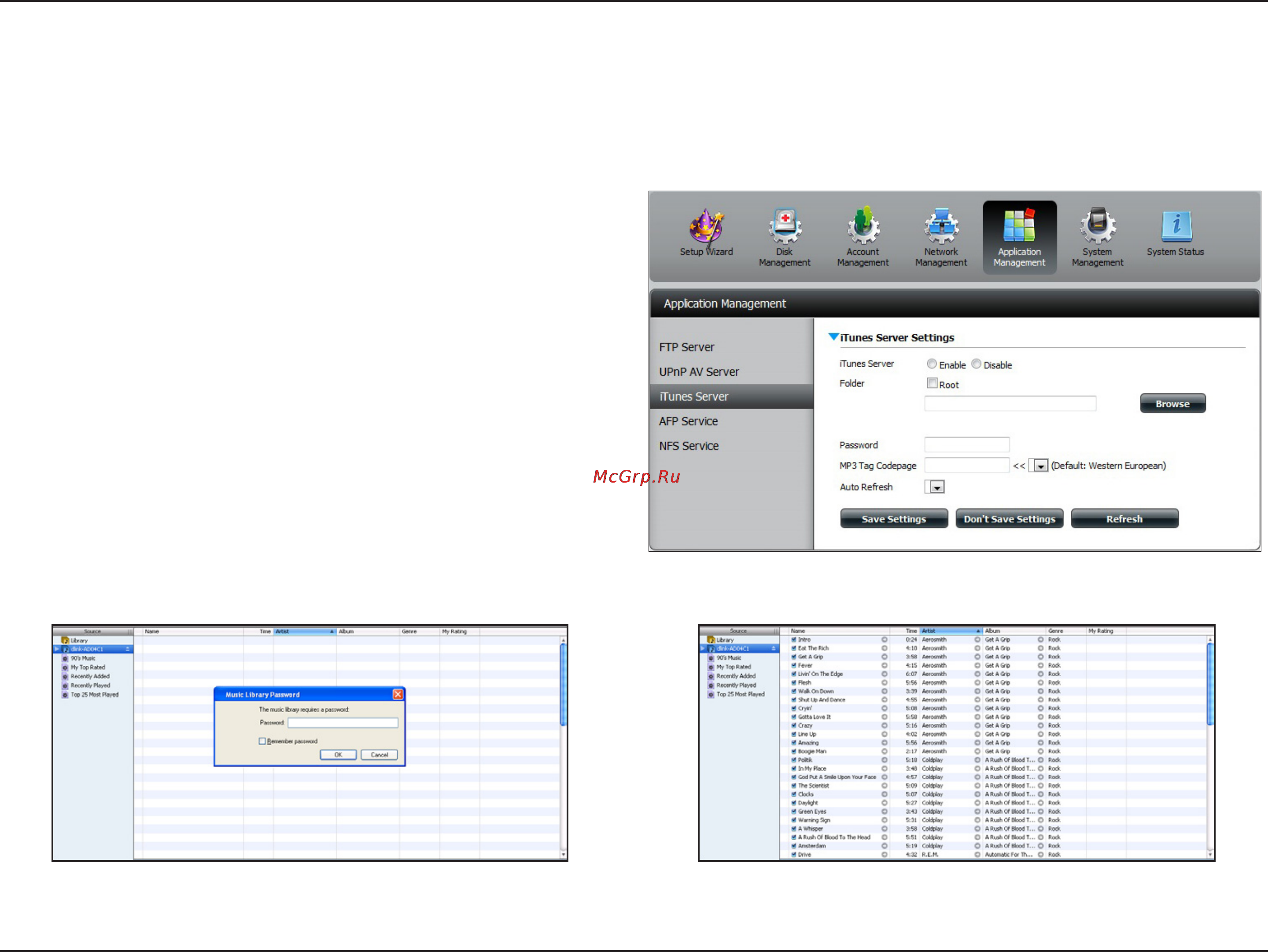 D-Link DNS-320 [68/117] Itunes server