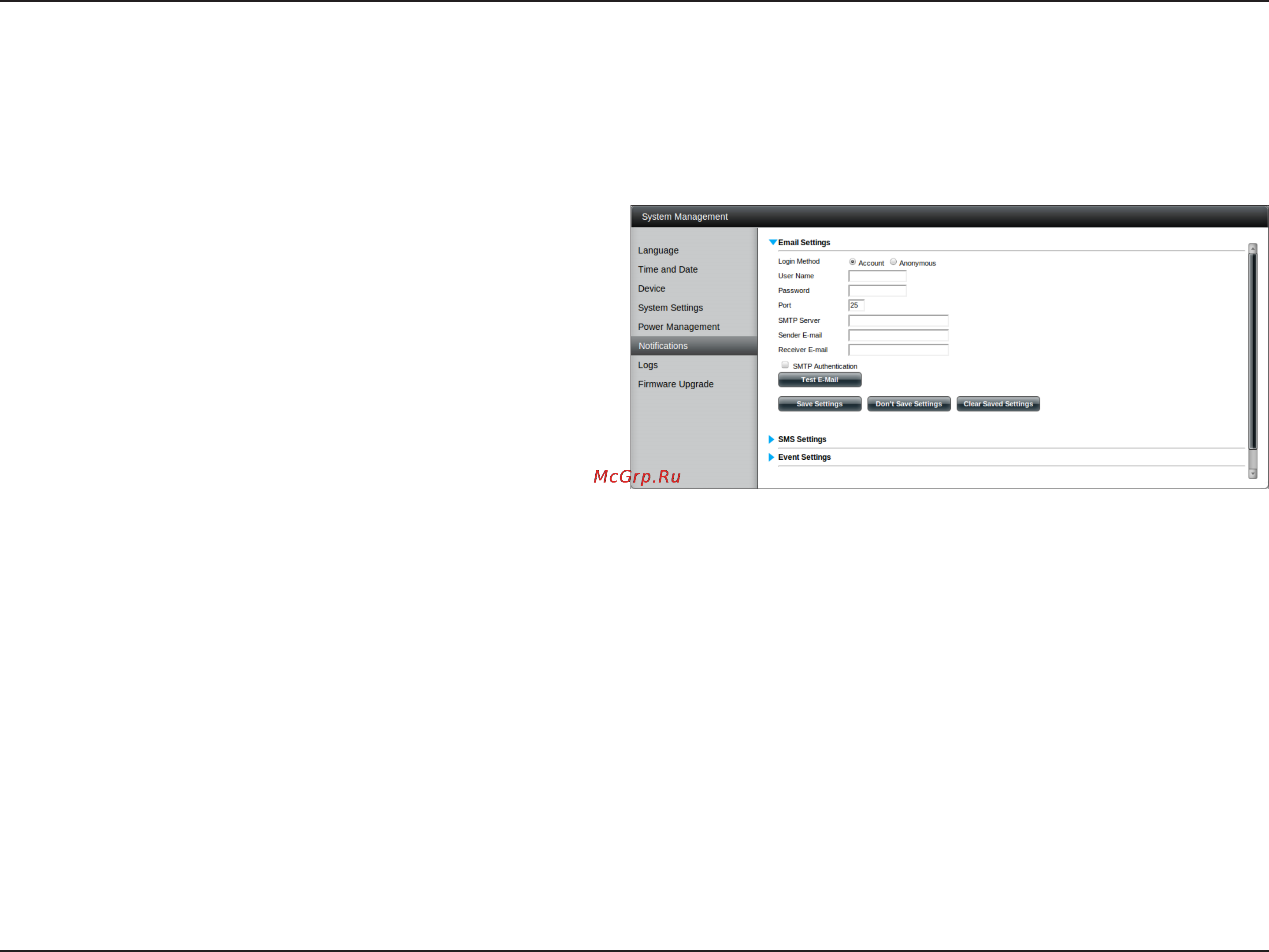 D-Link DNS-320 [78/117] Notifications