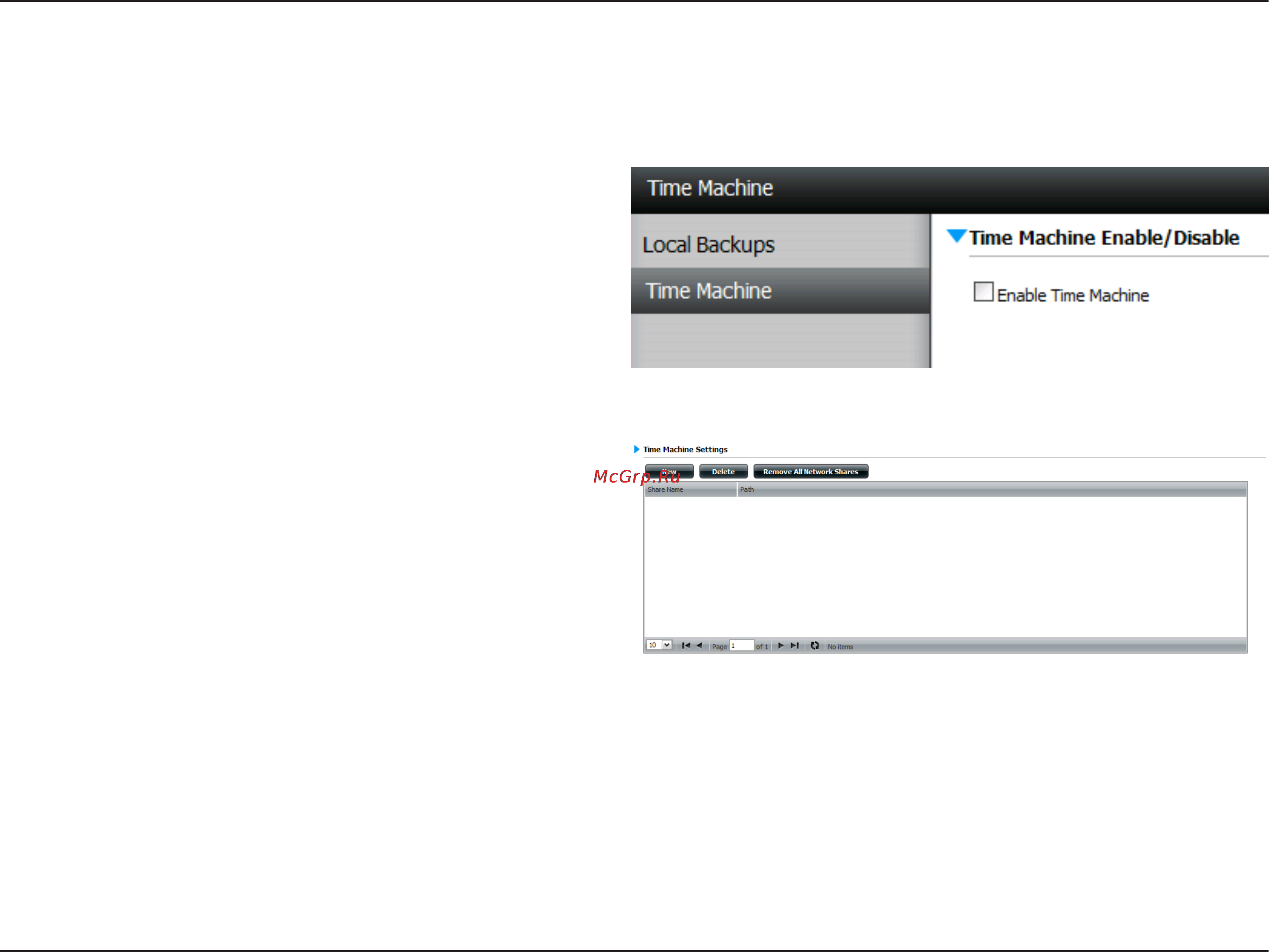 D-Link DNS-320 [94/117] Local backups time machine