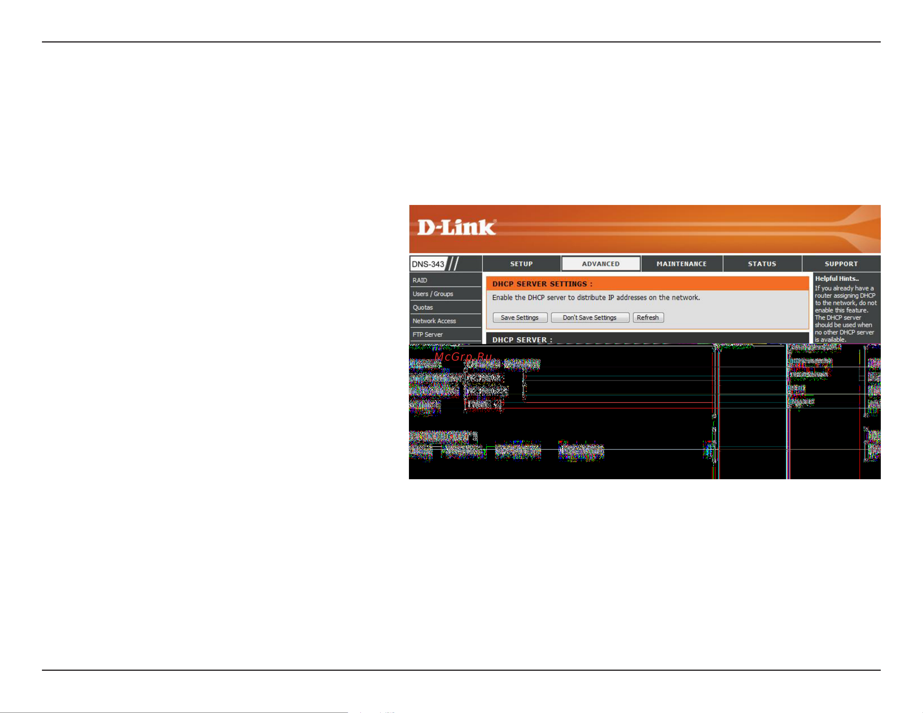 D-Link DNS-343 [42/86] Dhcp server