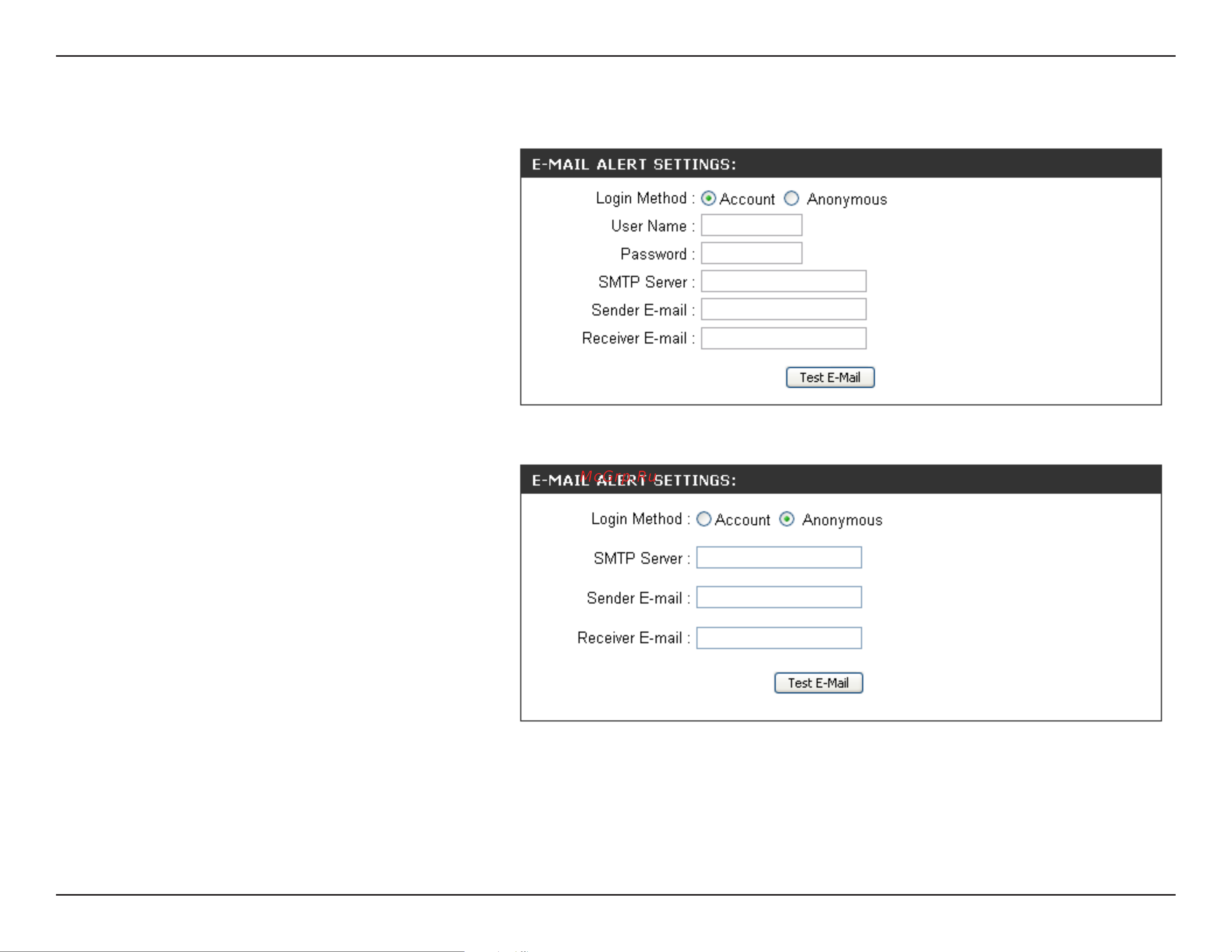 D-Link DNS-343 [47/86] E mail alert settings