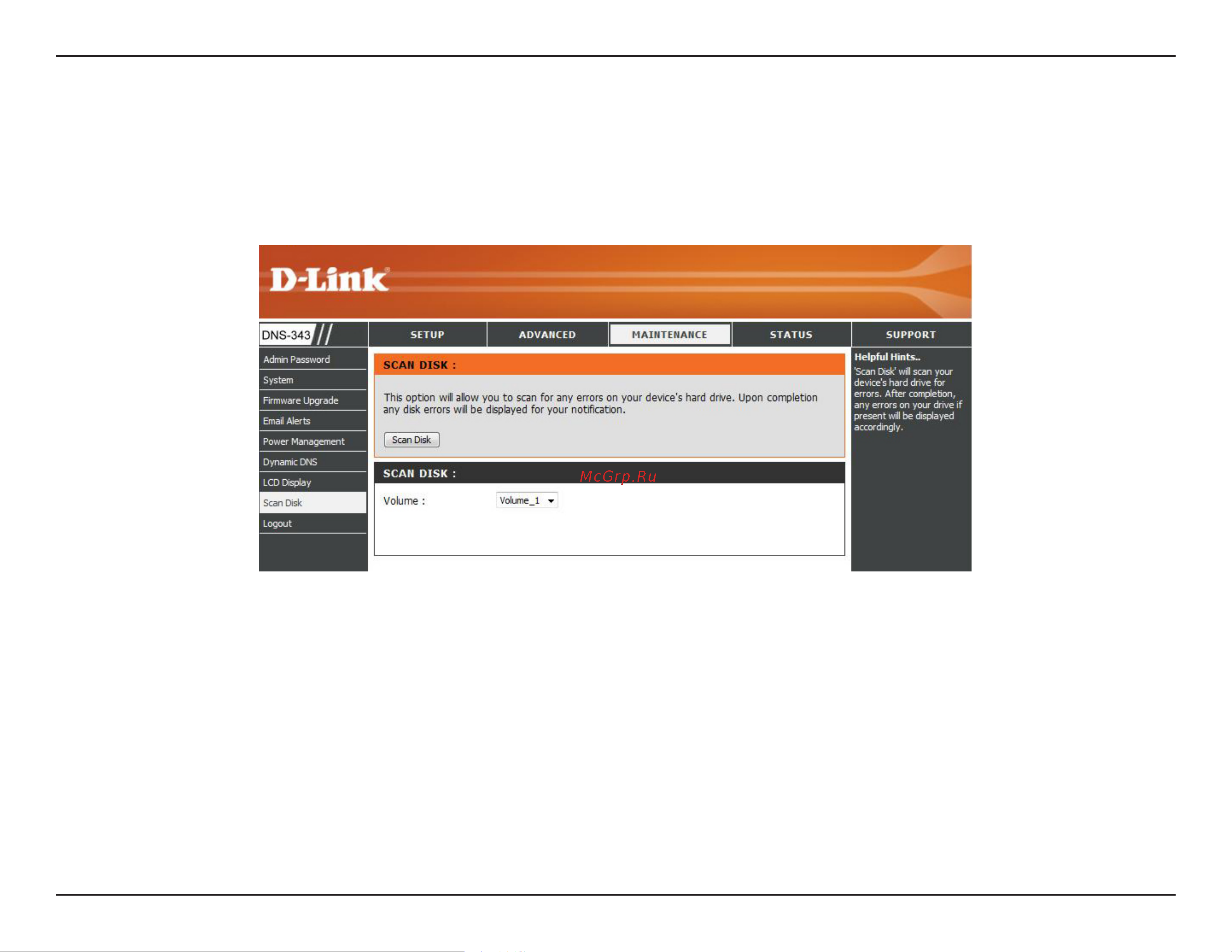 D-Link DNS-343 [52/86] Disk utility