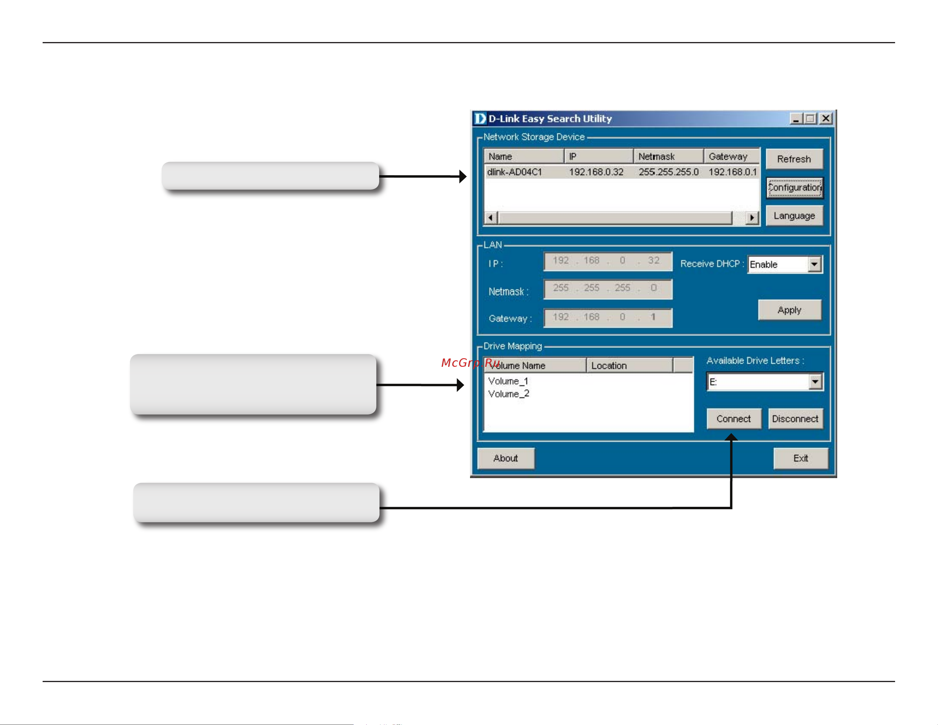 D-Link DNS-343 [57/86] If the name of your dns 343 does not display in the device list click refresh