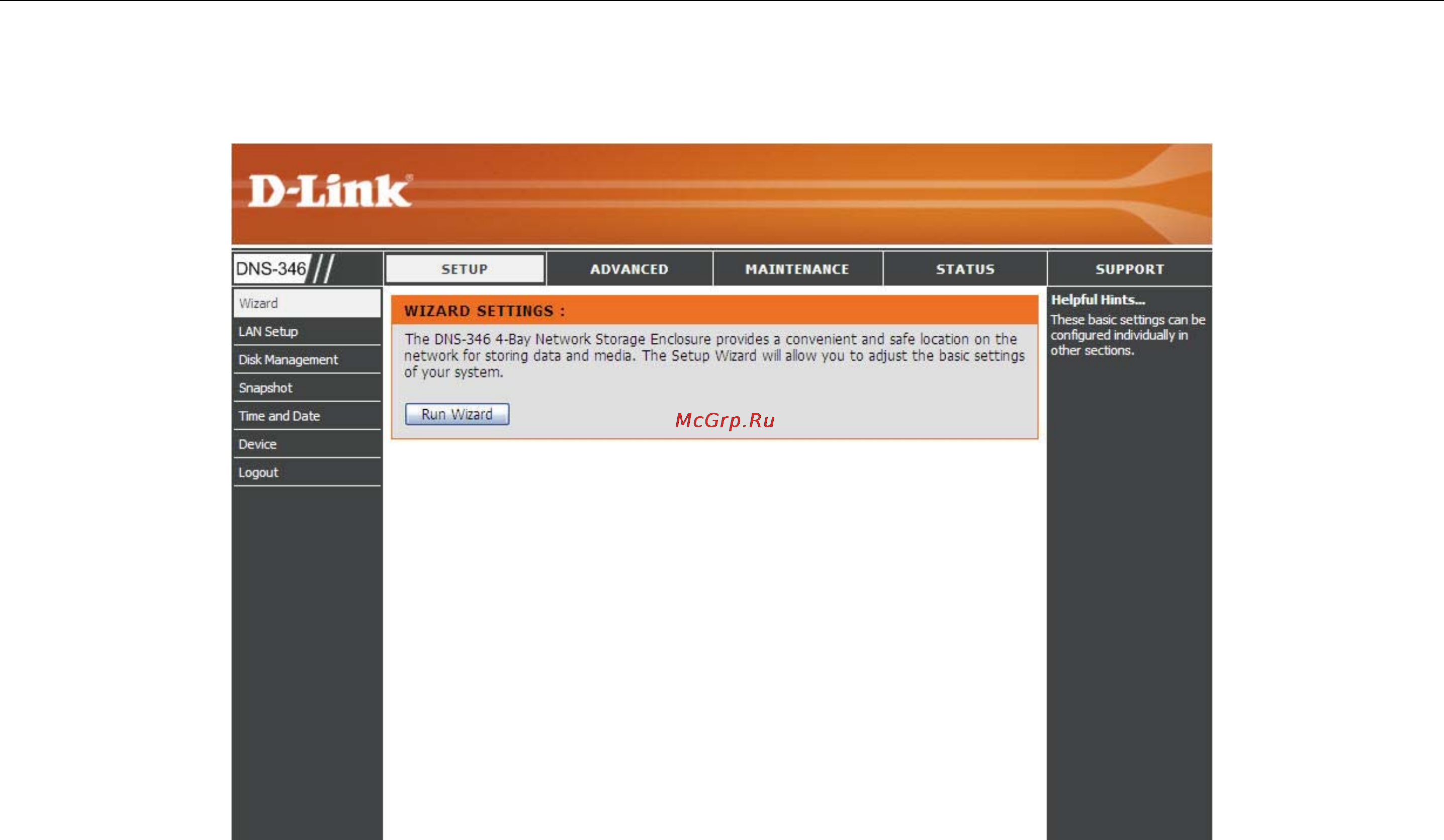 D-Link DNS-346 [16/85] Setup section