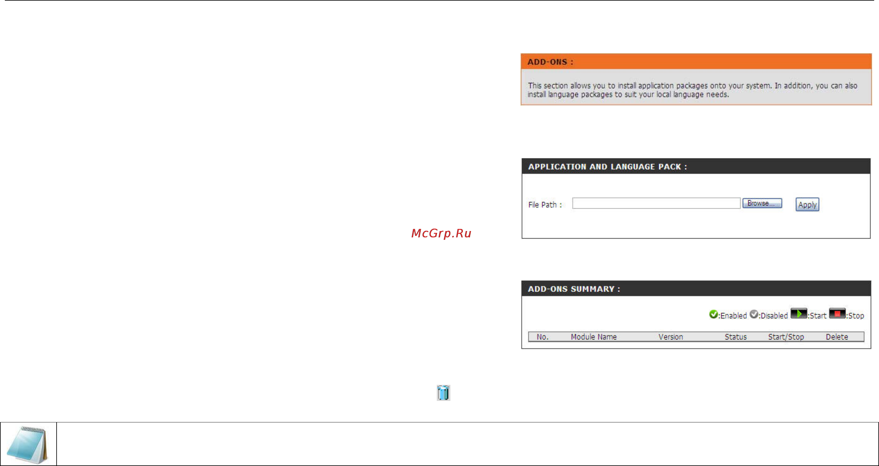 D-Link DNS-346 [51/85] Add ons page