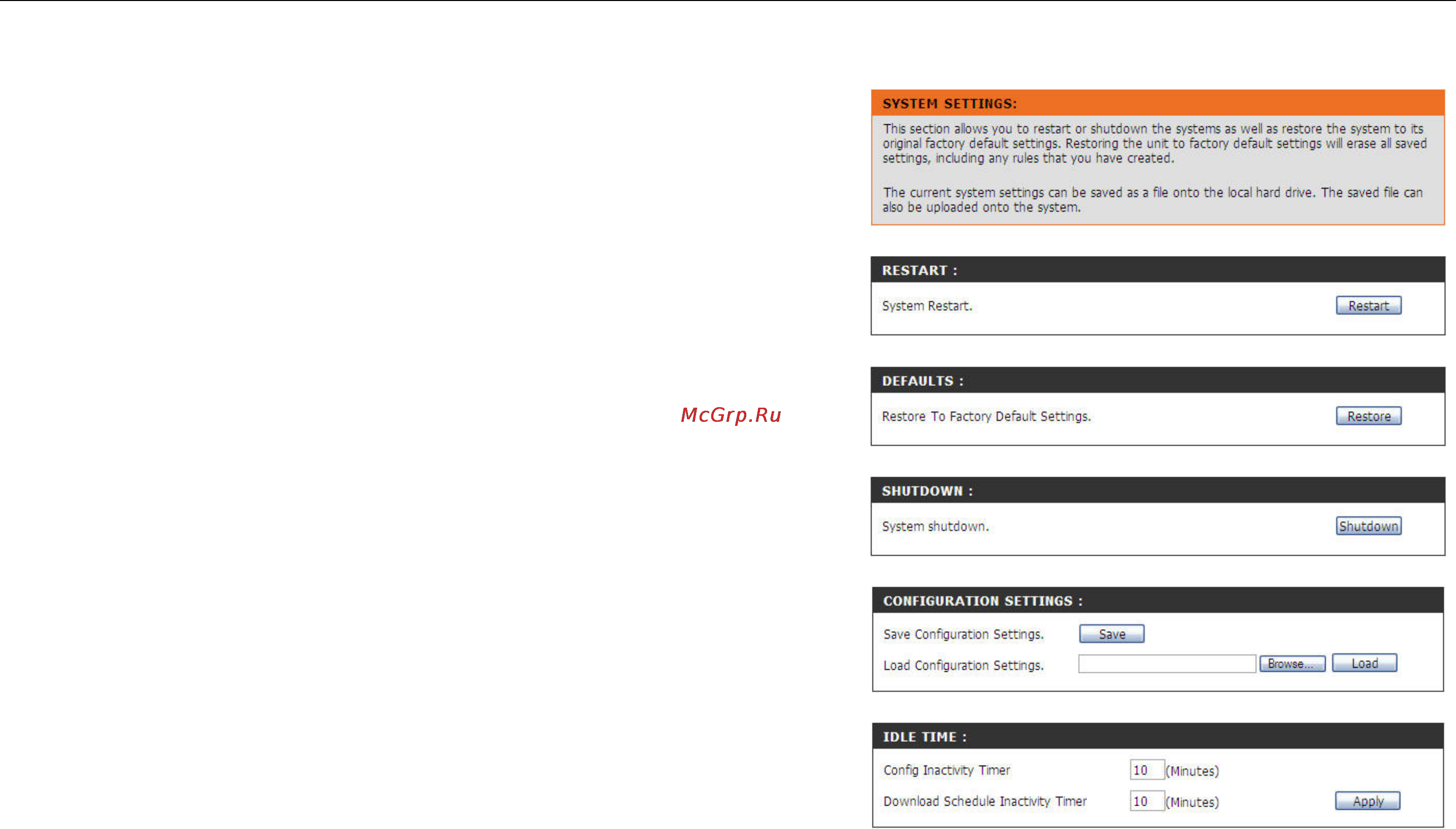 D-Link DNS-346 [55/85] System page