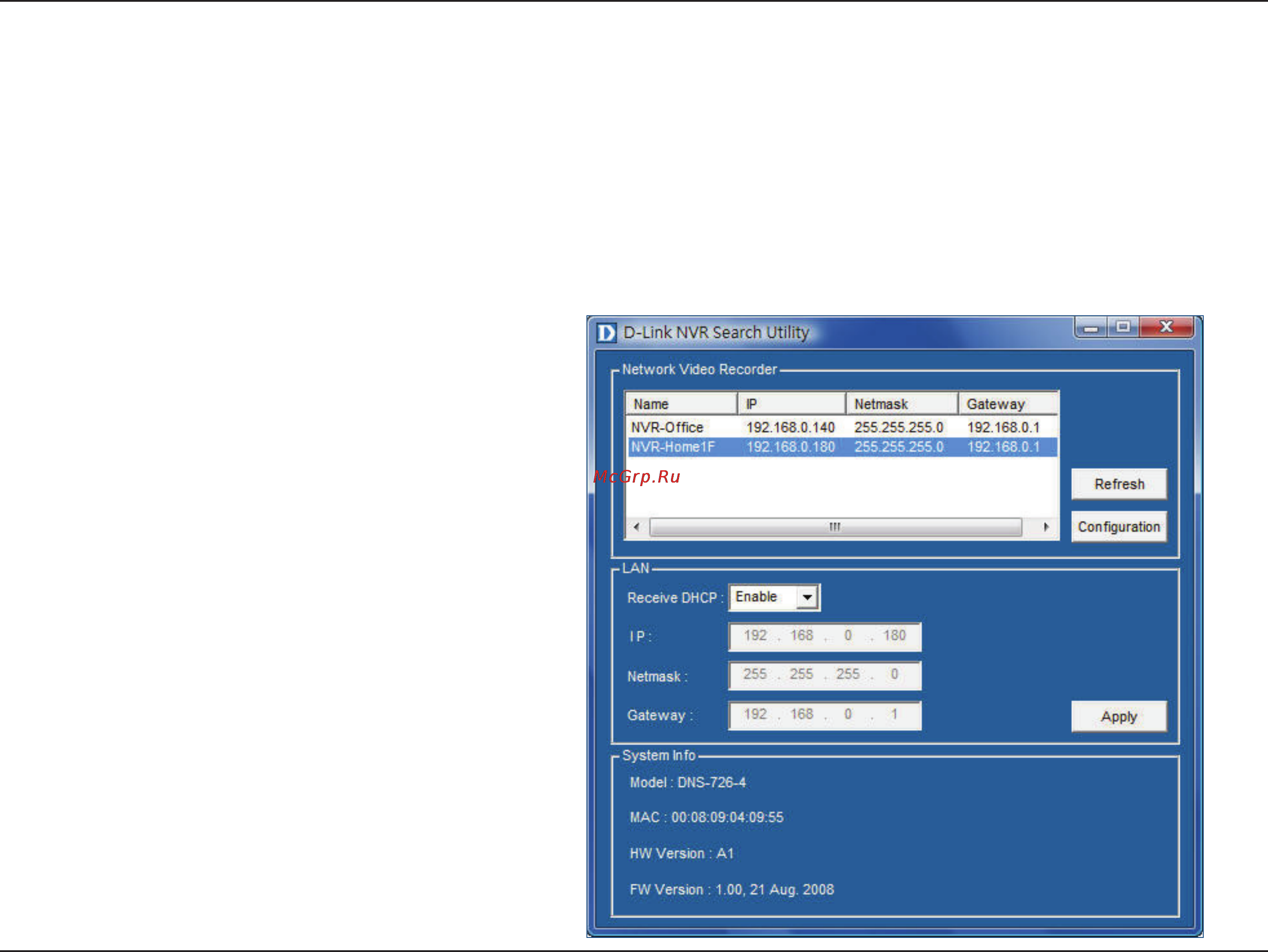 D-Link DNS-722-4 [22/88] Nvr search utility