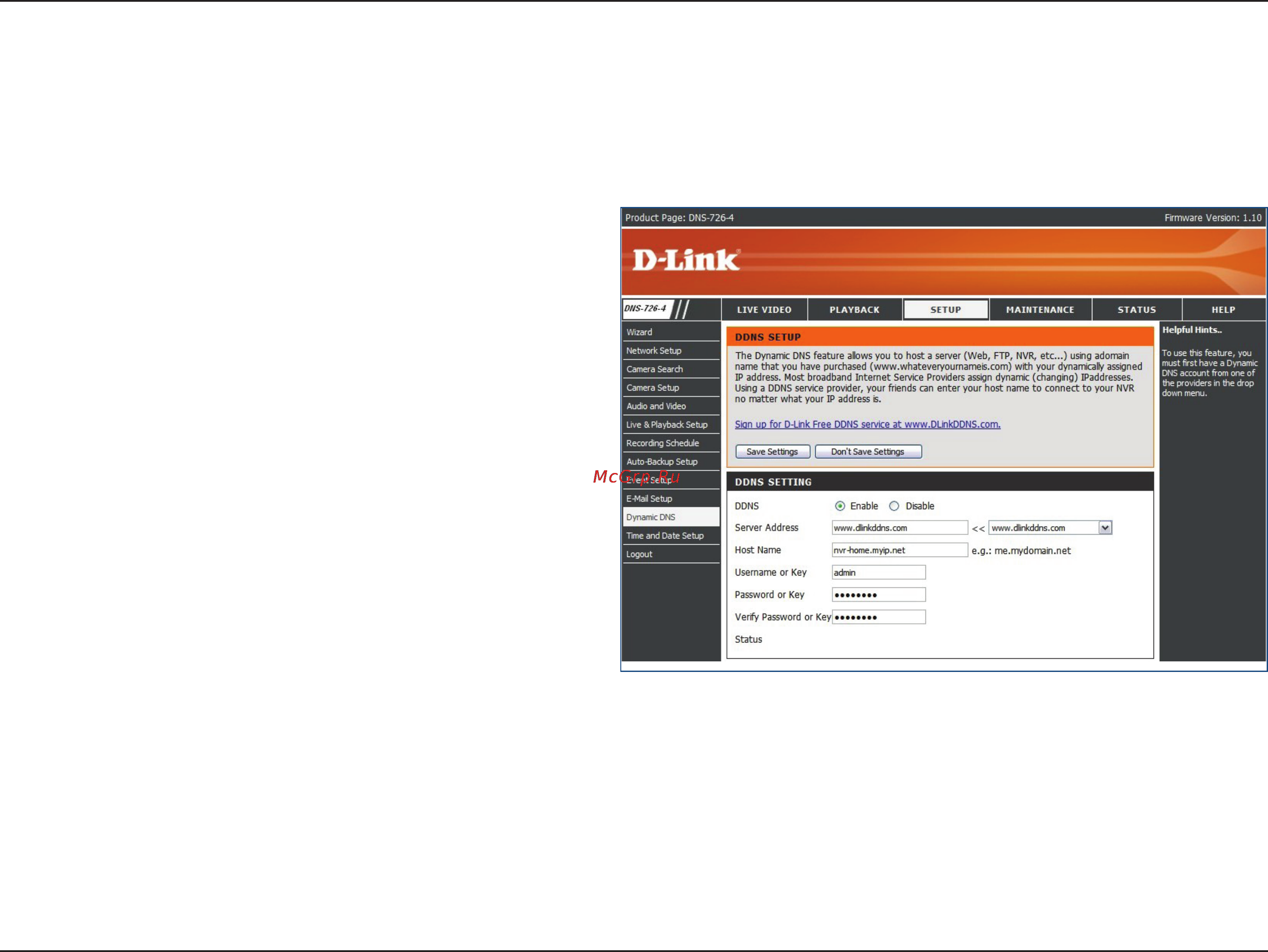 D-Link DNS-722-4 [44/88] Dynamic dns