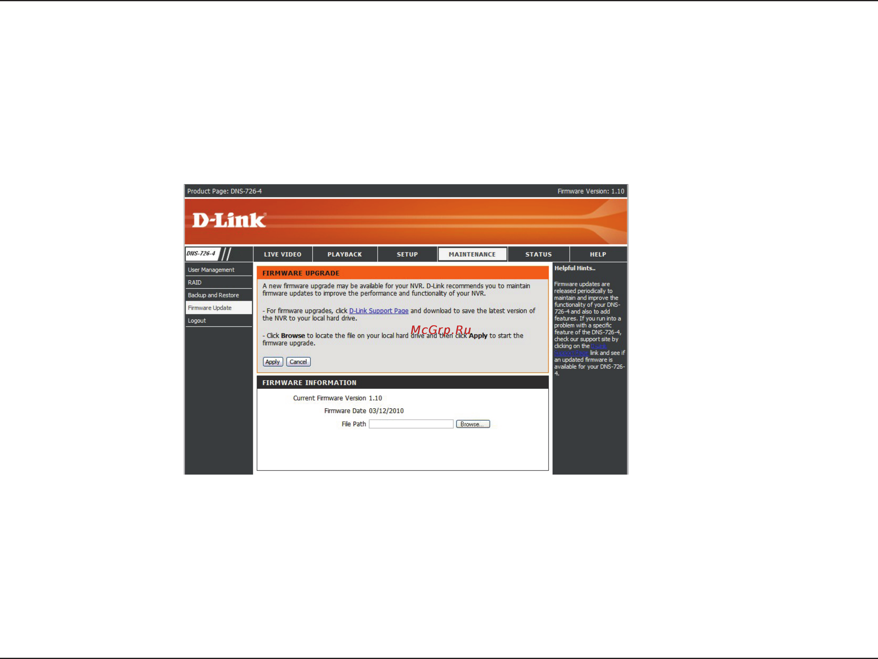 D-Link DNS-722-4 [51/88] Firmware update