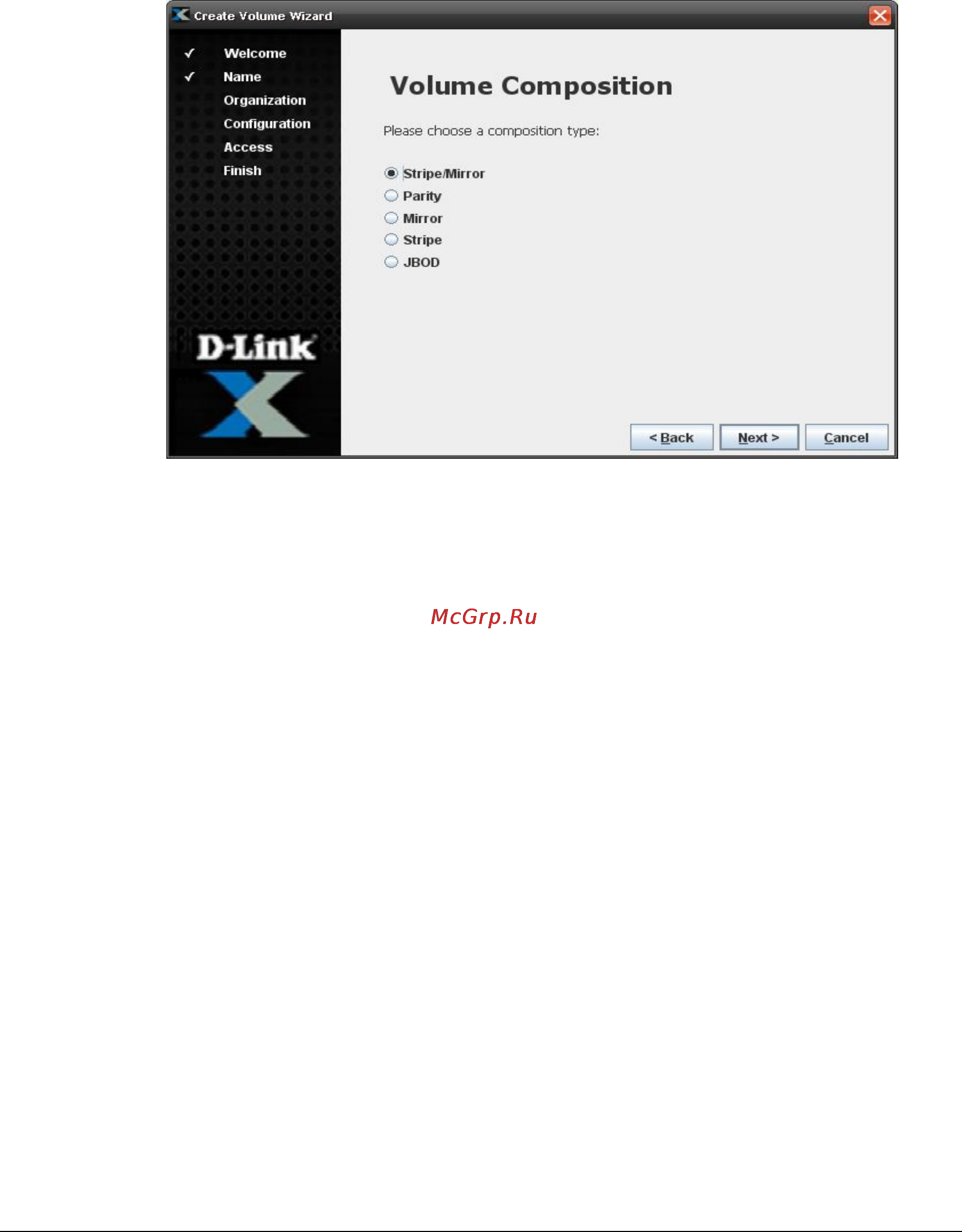 D-Link DSN-1100-10 [46/137] Making your own volume selection choices