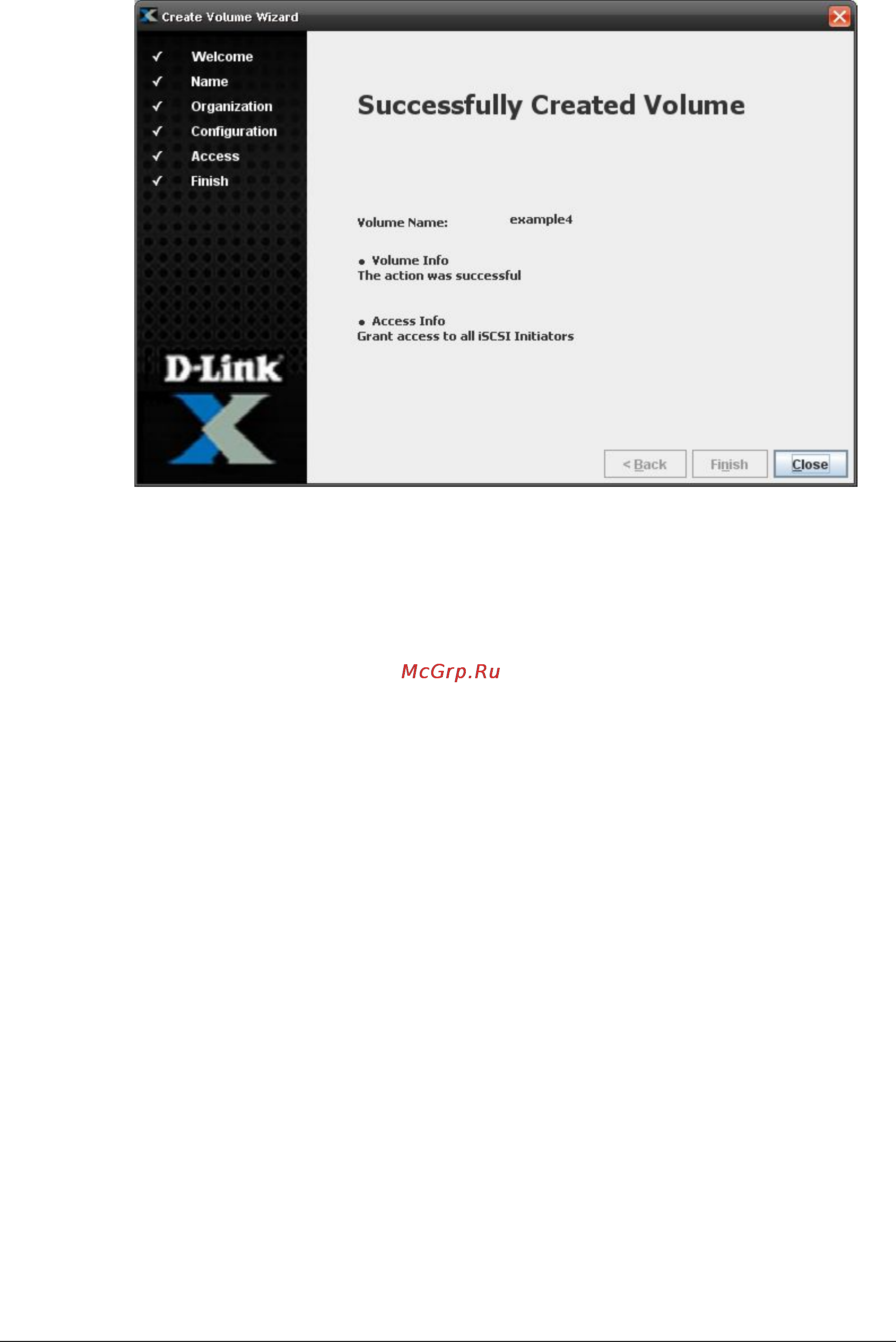 D-Link DSN-1100-10 [51/137] Performing volume actions