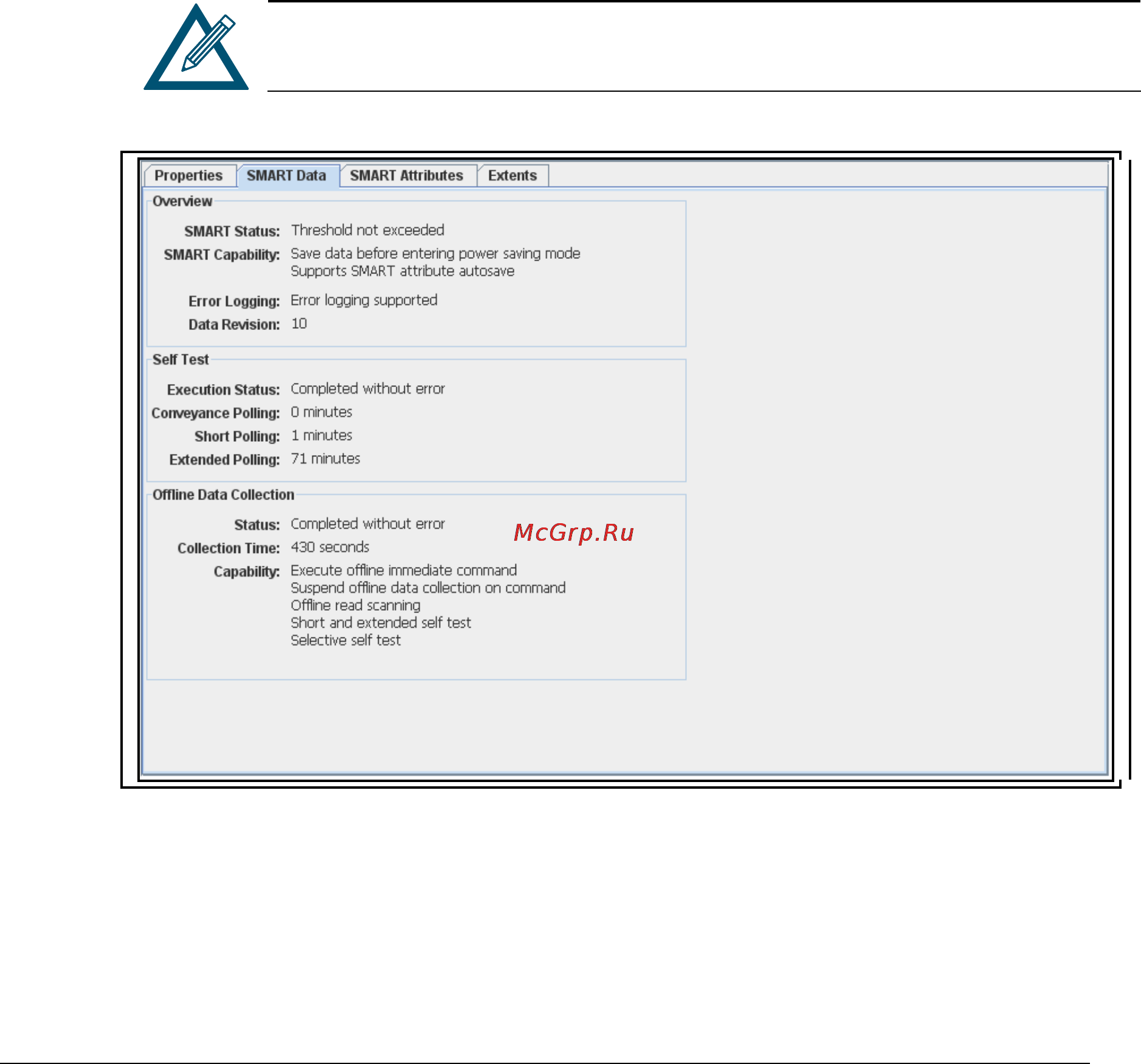 D-Link DSN-1100-10 [76/137] Viewing smart data and attributes smart data and smart attributes tabs