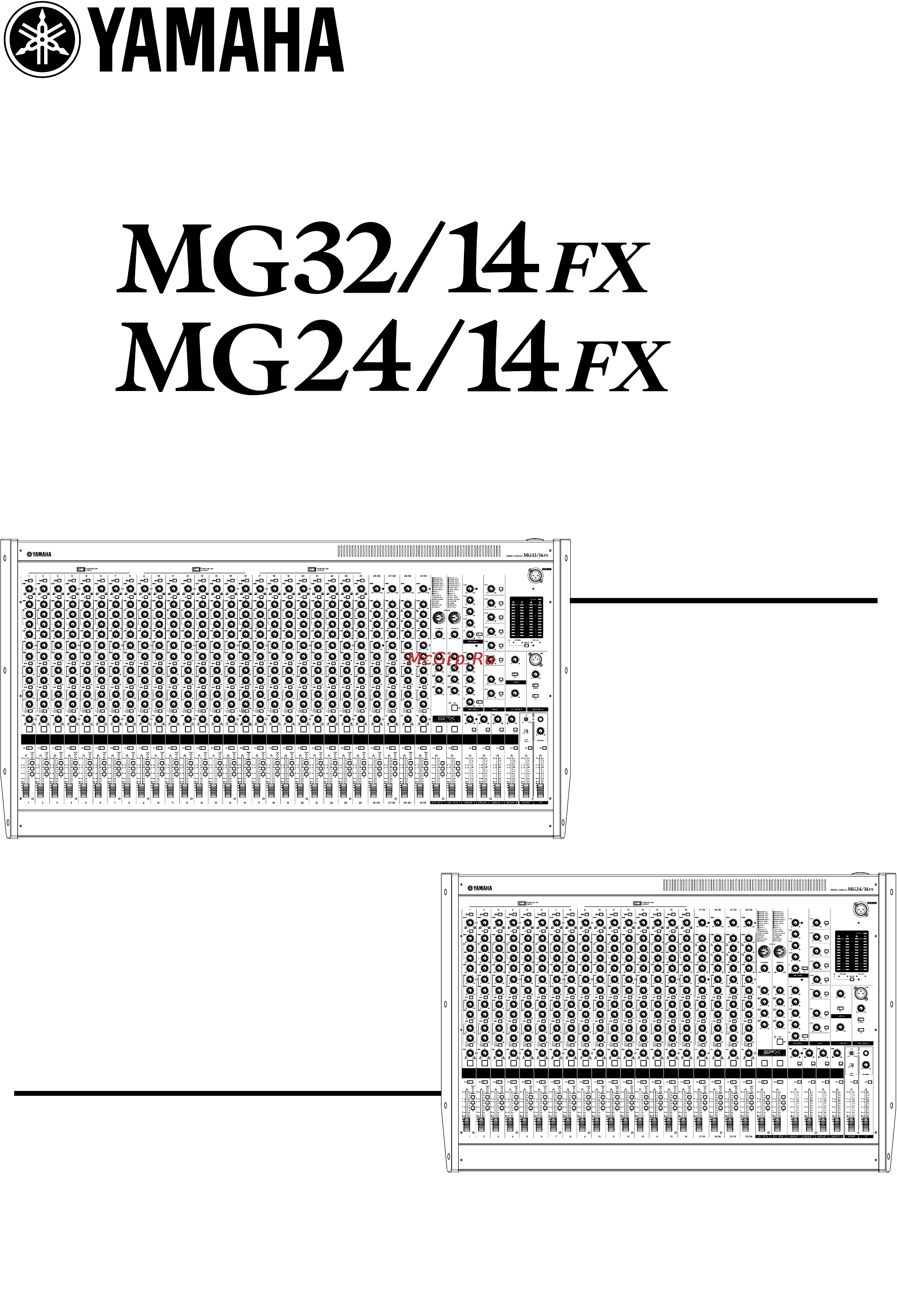Yamaha MG-24/14 FX Инструкция по эксплуатации онлайн