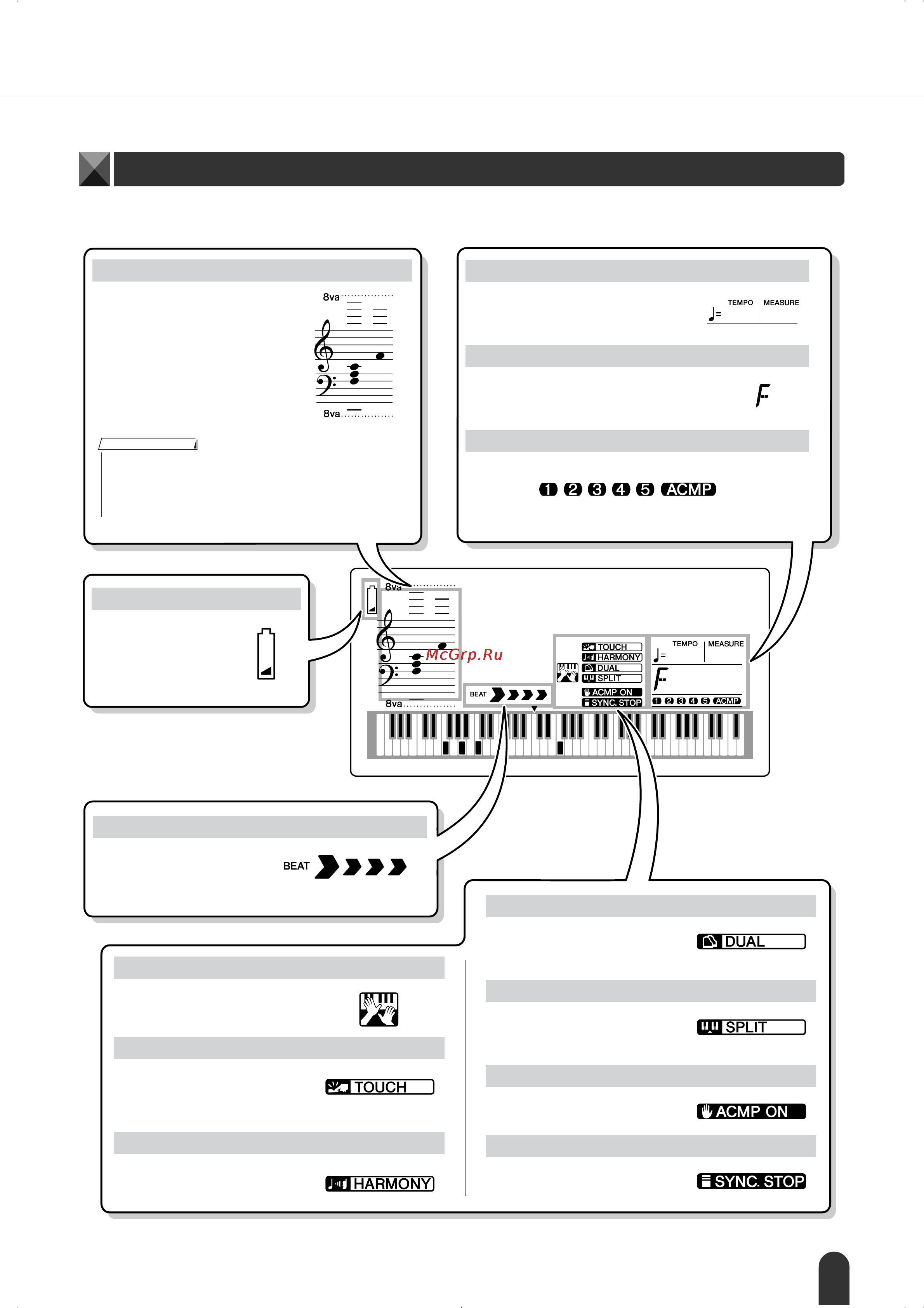 Yamaha DGX-203 [45/90] О е о нгэ