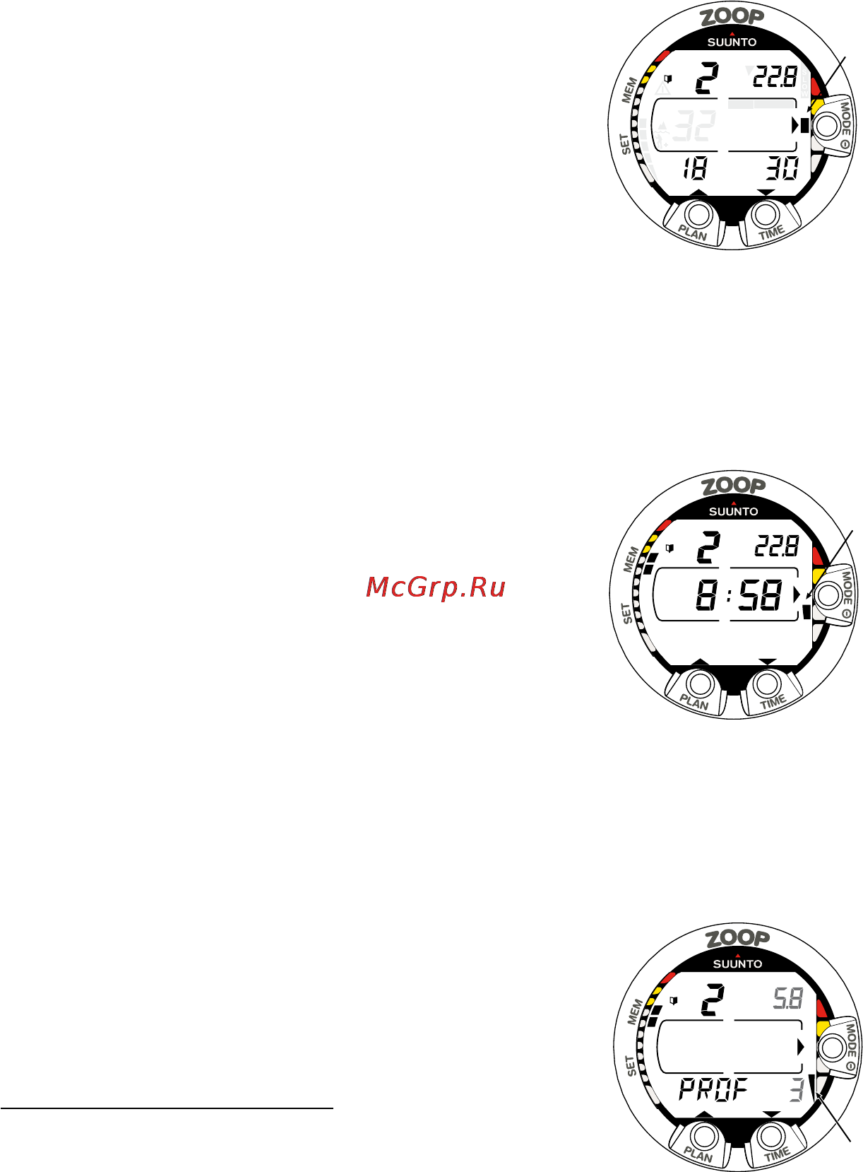 Suunto Zoop [41/73] Logbook and dive profile memory 1 logbook