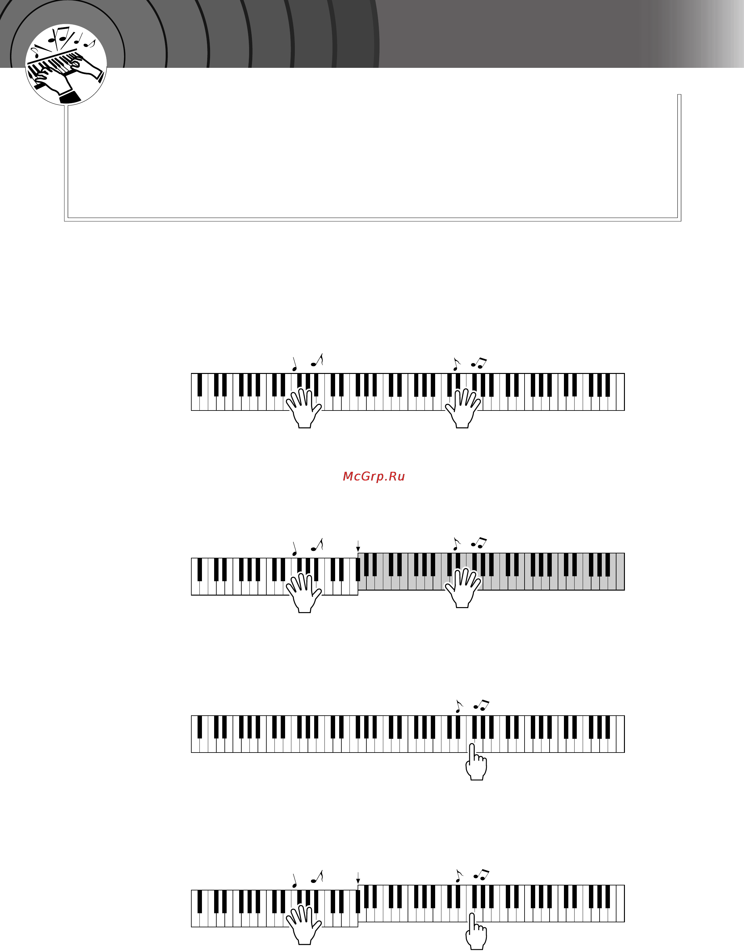 Yamaha DGX-520 [35/142] Простейшая техника игры на фортепьяно