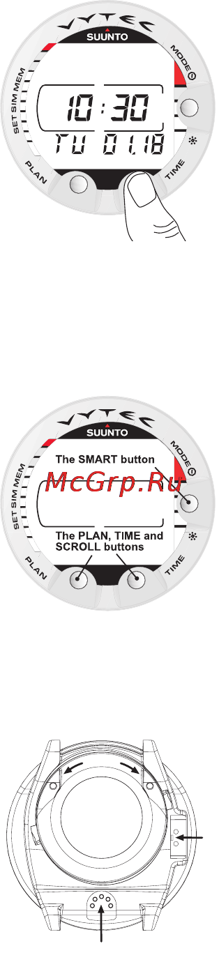Suunto Vytec DS [13/86] Push buttons