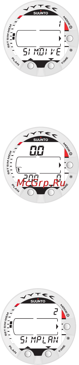 Suunto Vytec DS [52/86] Simulation mode 2 simul