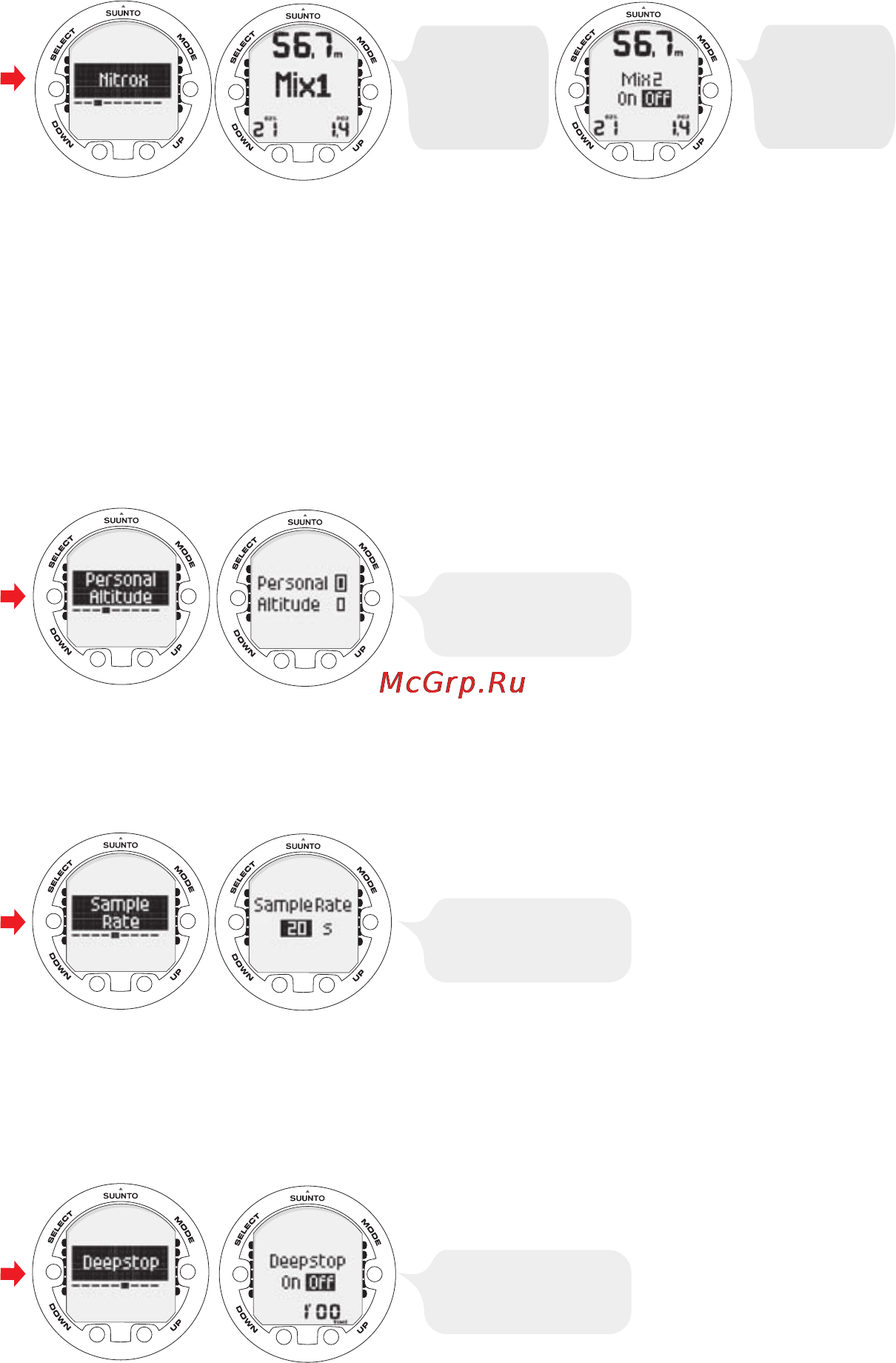 Suunto Vyper2 [20/55] Setting the personal altitude adjustments