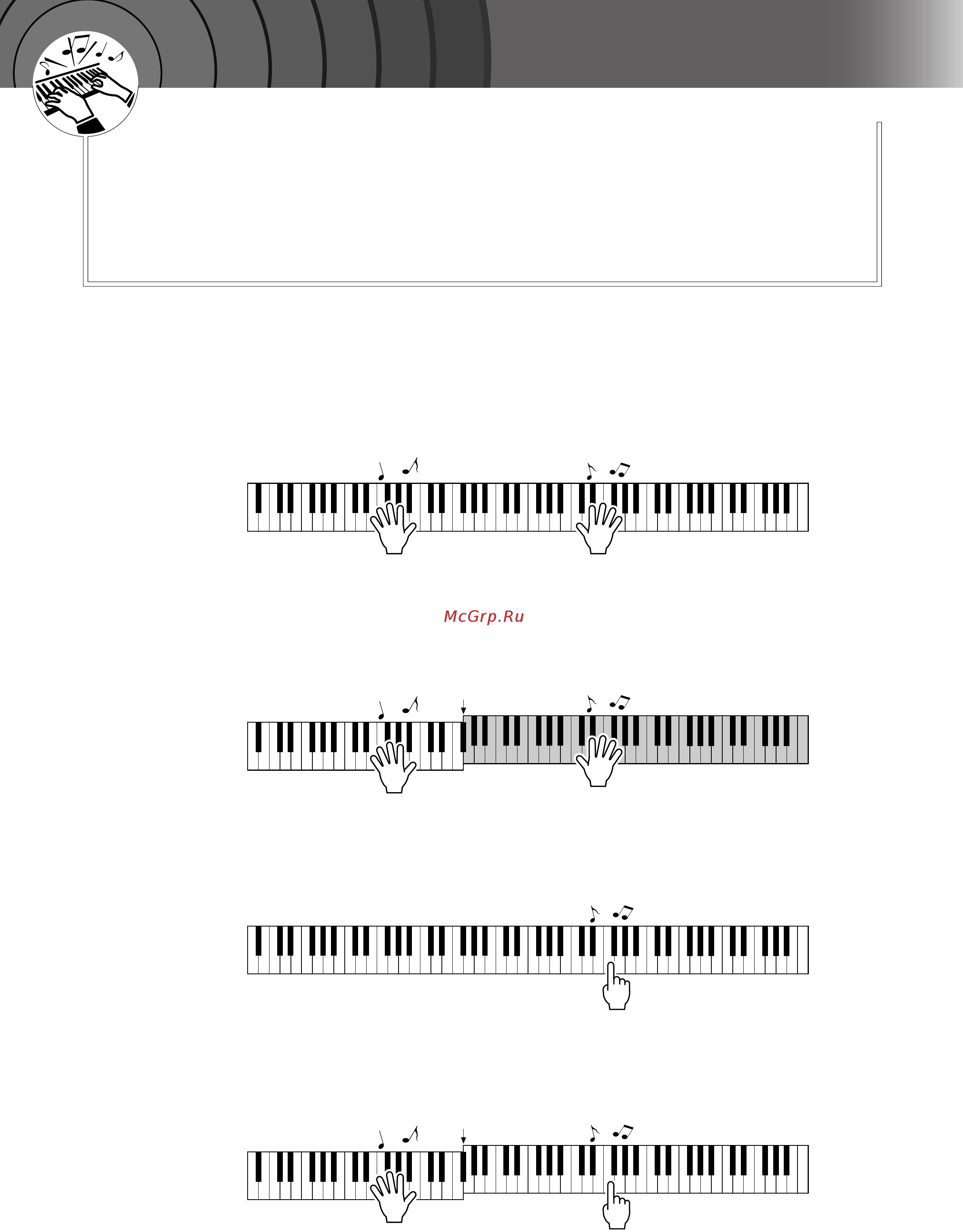 Yamaha DGX-620 [35/139] Простейшая техника игры на фортепьяно