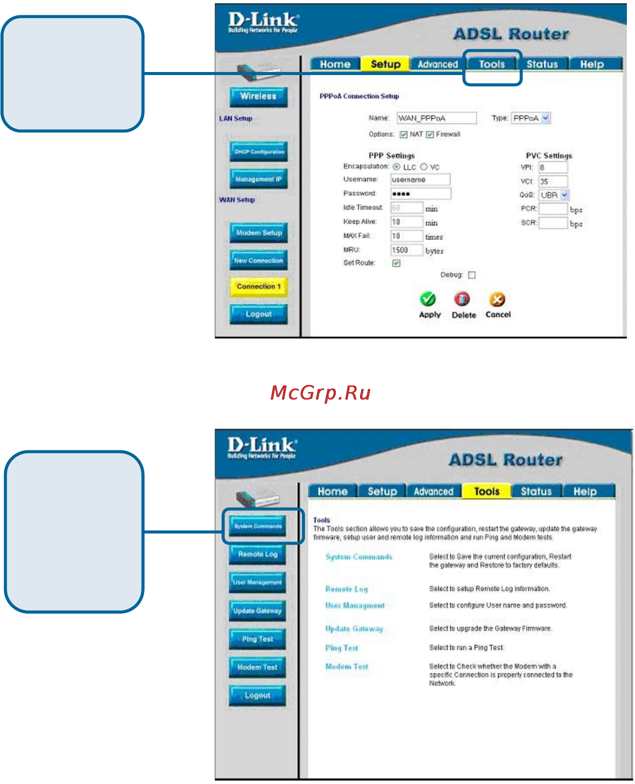 D-Link DSL-G604T Инструкция по эксплуатации онлайн [10/20] 12743