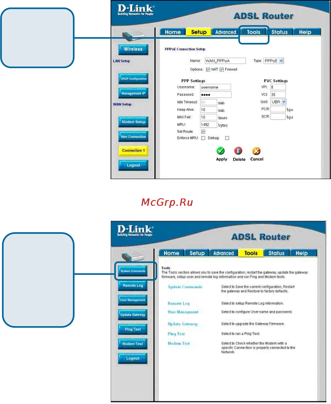 D-Link DSL-G604T Инструкция по эксплуатации онлайн [12/20] 12743