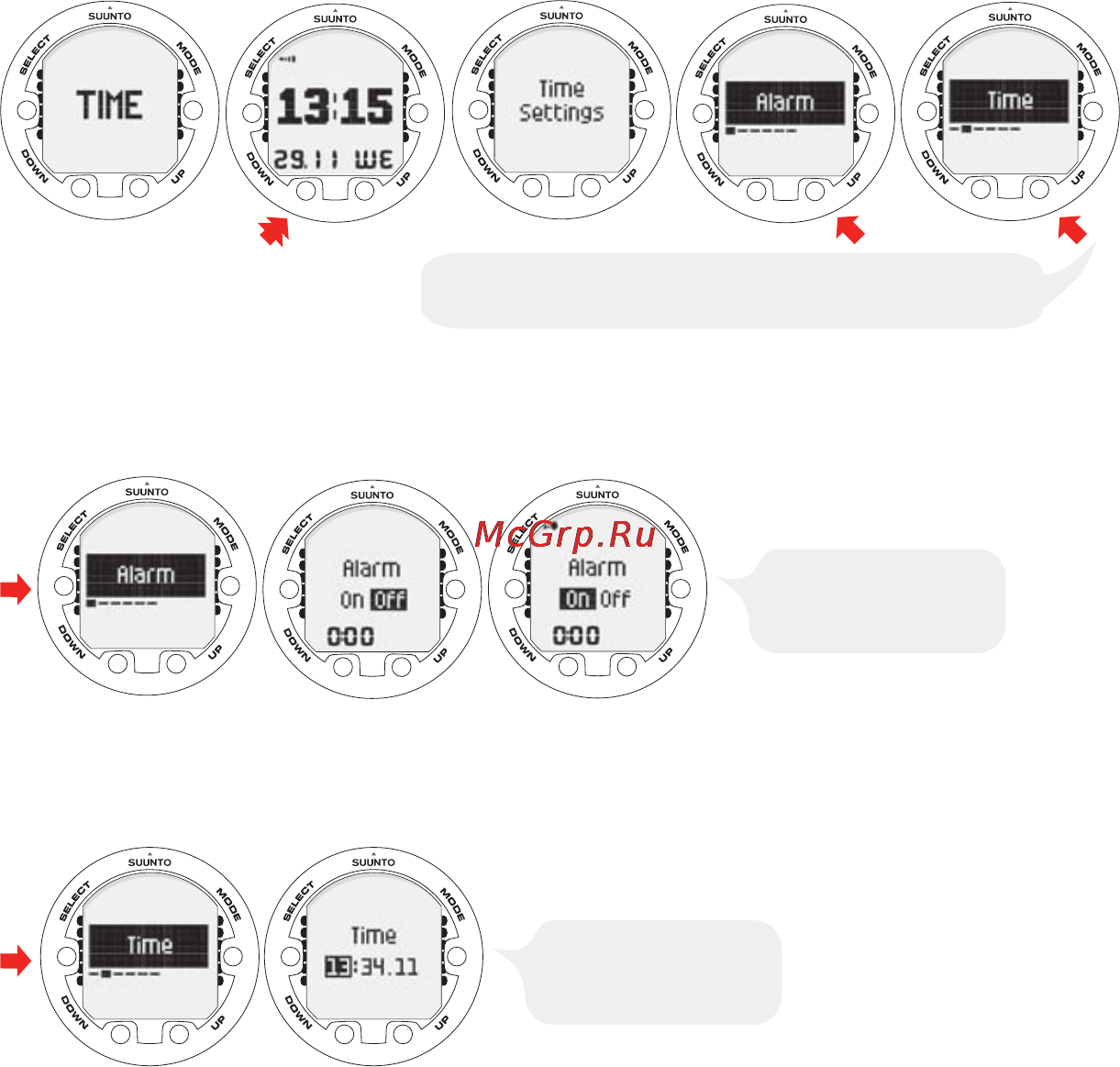 Suunto Vyper Air [11/65] Time mode settings