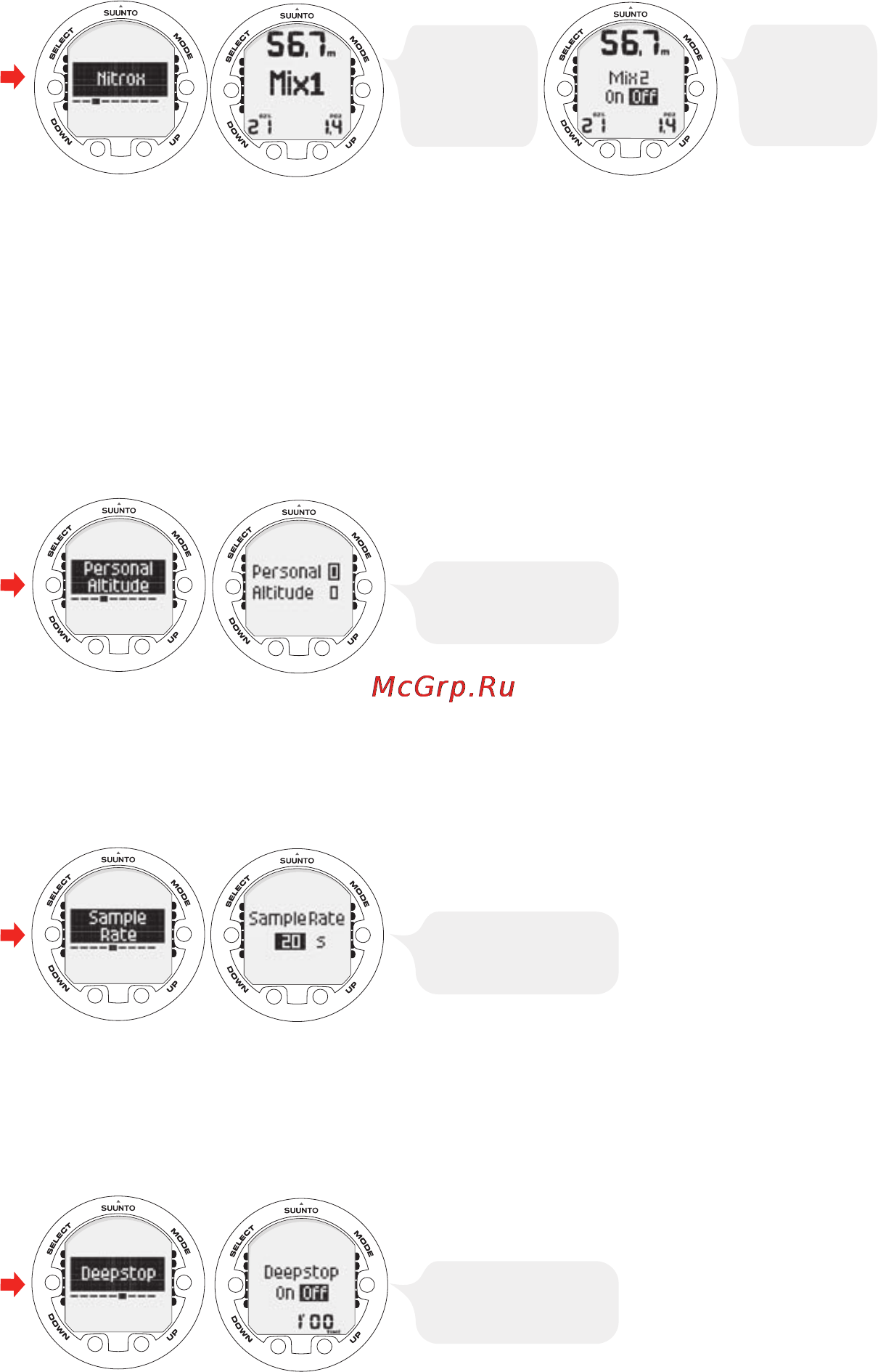 Suunto Vyper Air [22/65] Setting the personal altitude adjustments