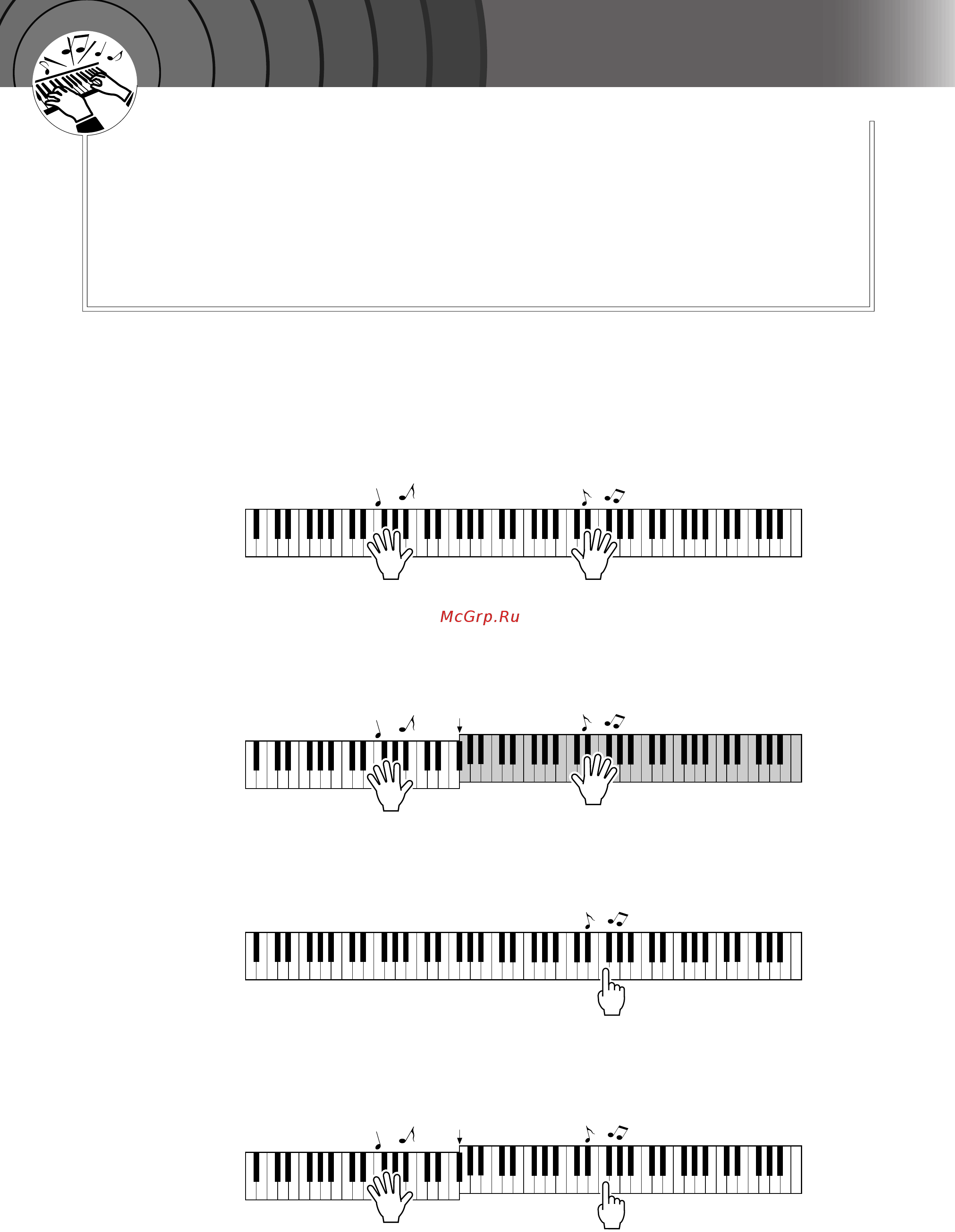 Yamaha DGX-630 [39/154] Простейшая техника игры на фортепьяно